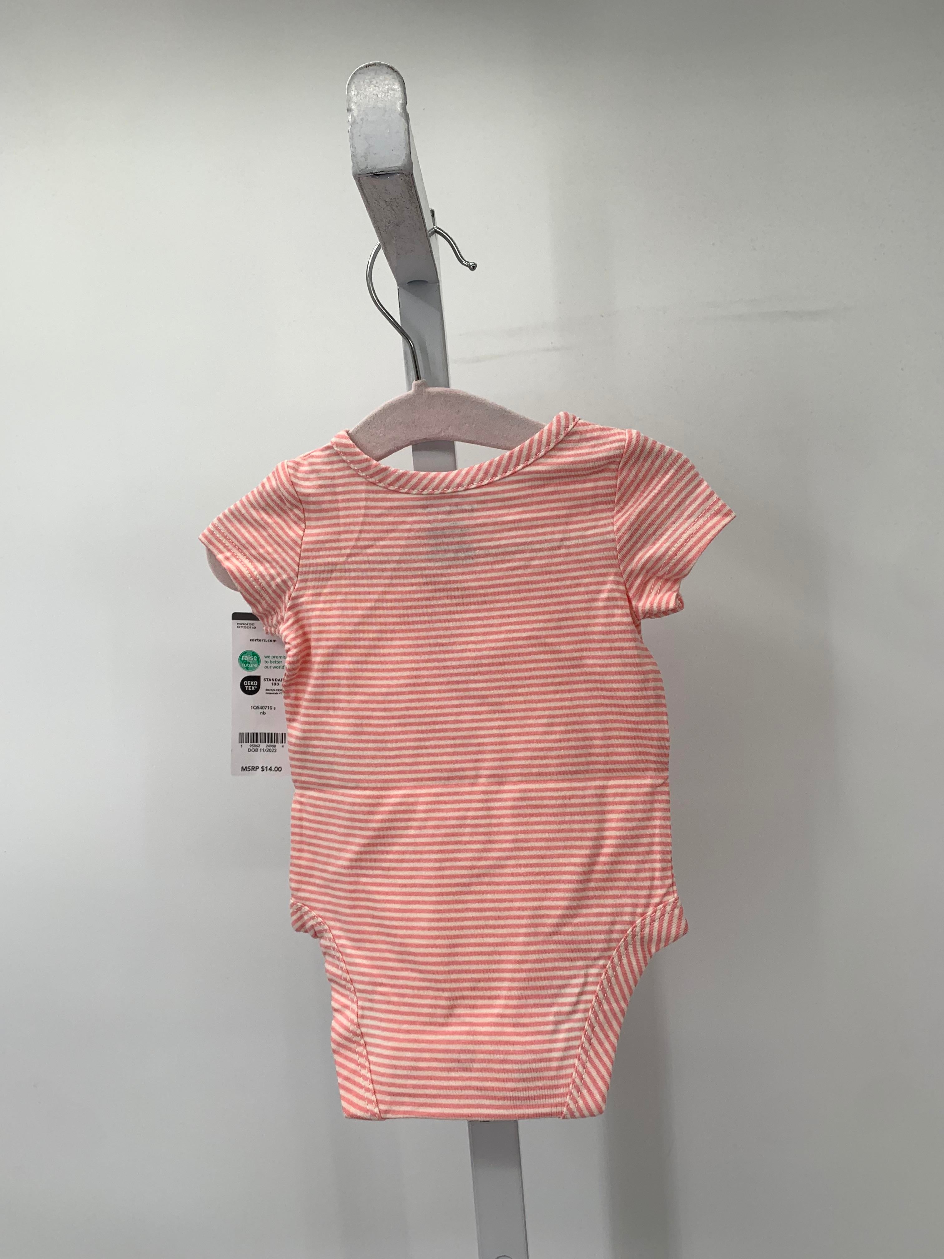 Carters Size Newborn Girls Short Sleeve Shirt