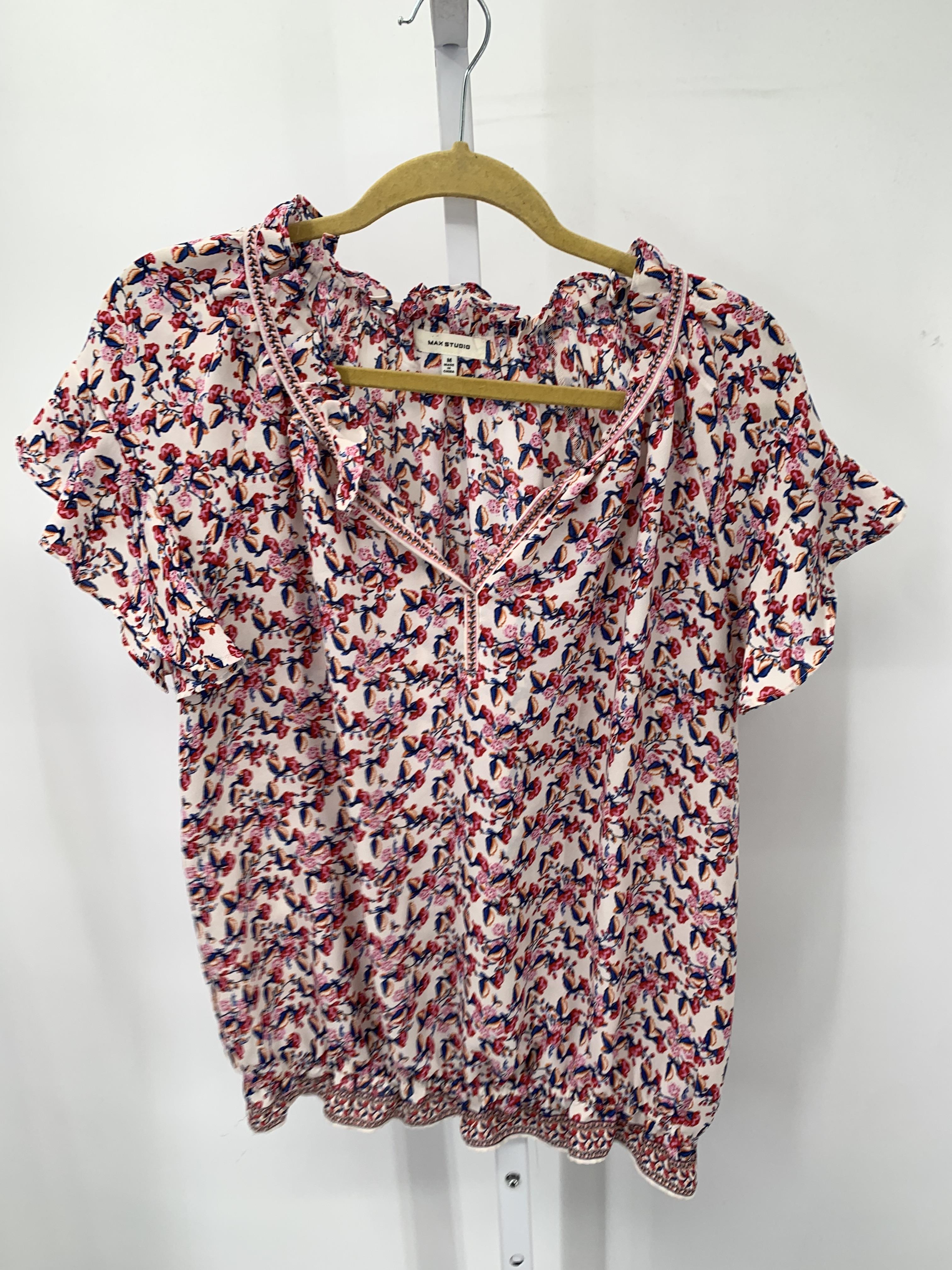 Max Studio Size Medium Misses Short Sleeve Shirt