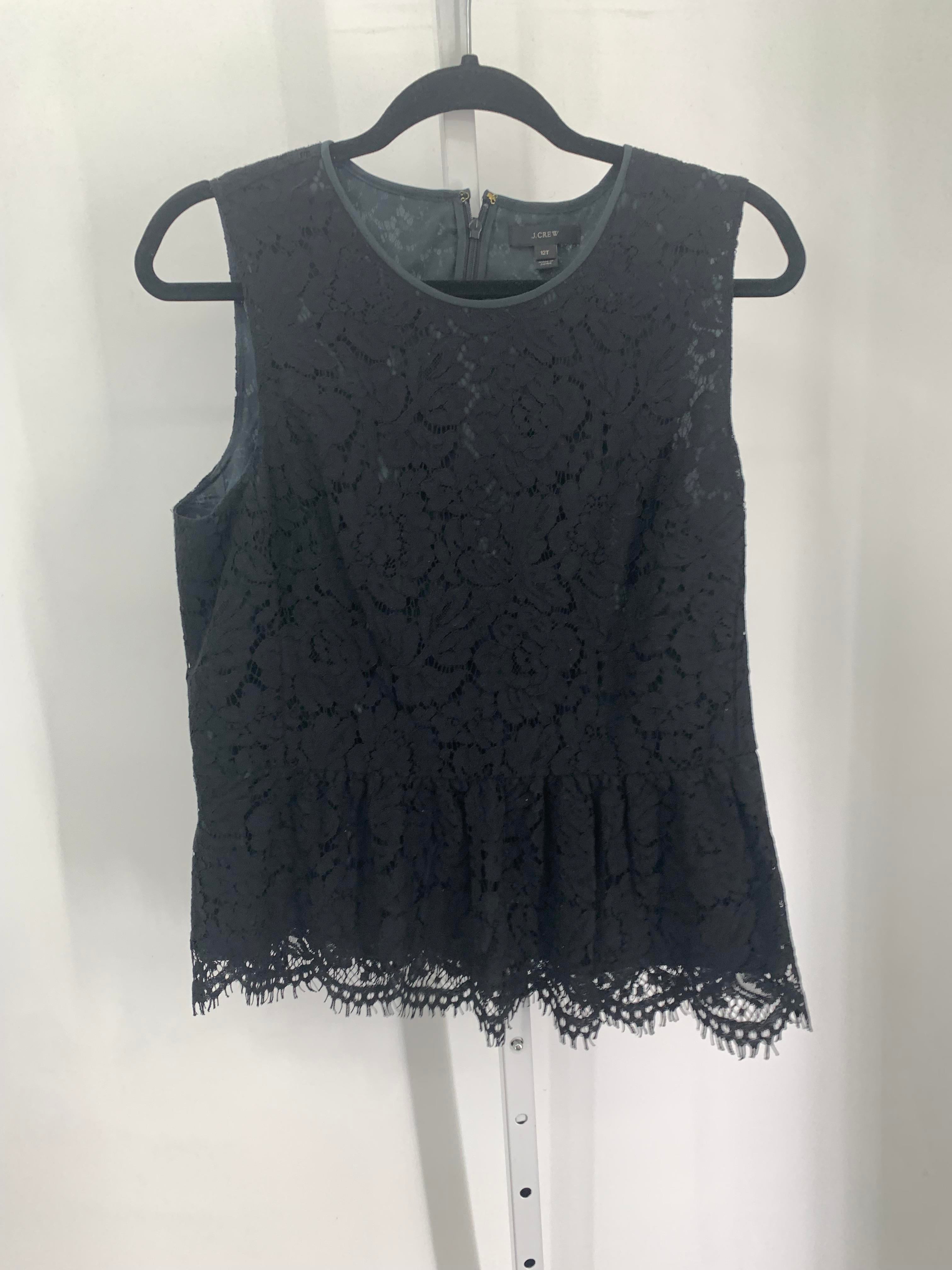 J. Crew Size 12 Tall Misses Sleeveless Shirt