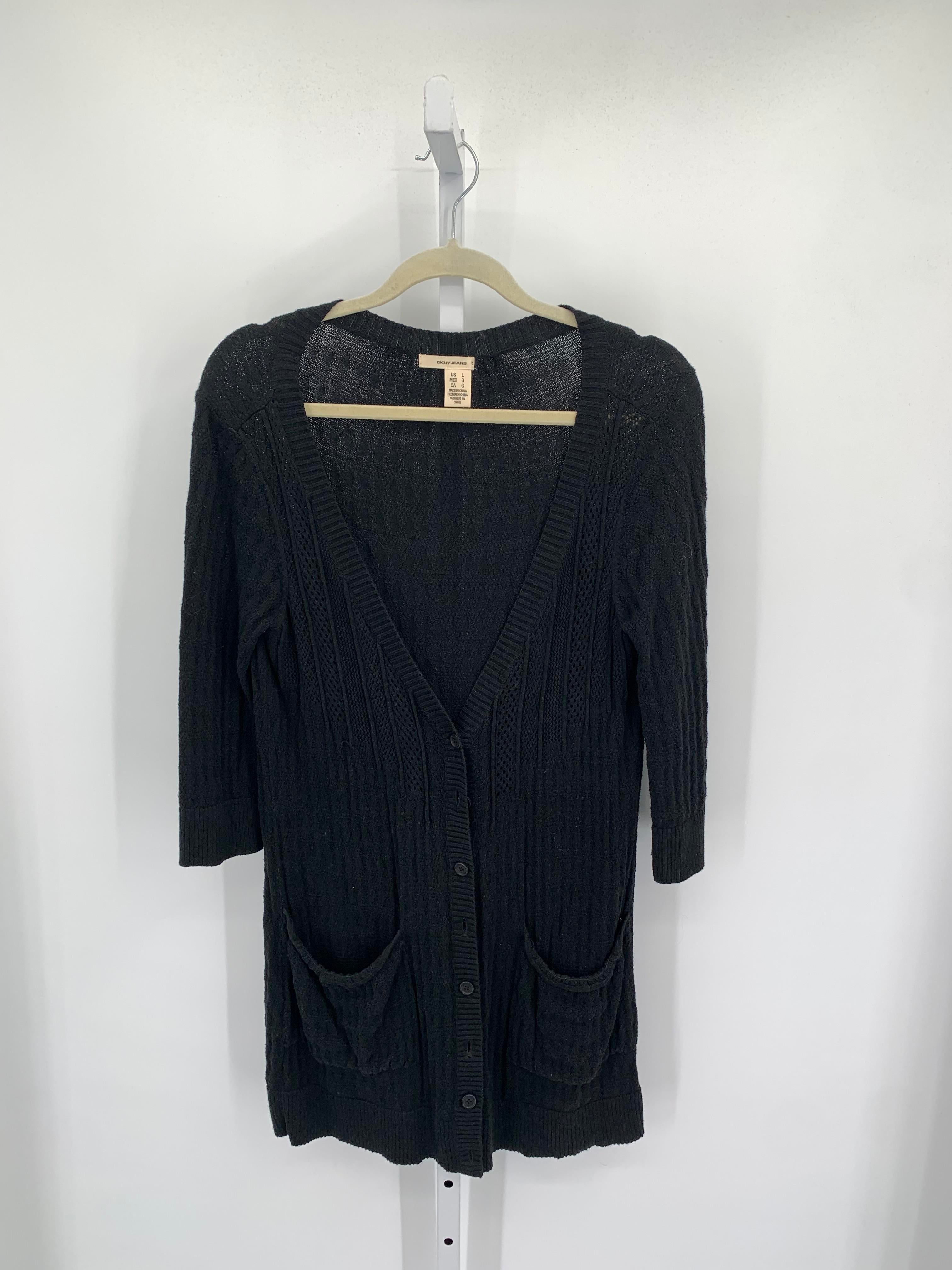 DKNY Size Large Misses Long Slv Sweater