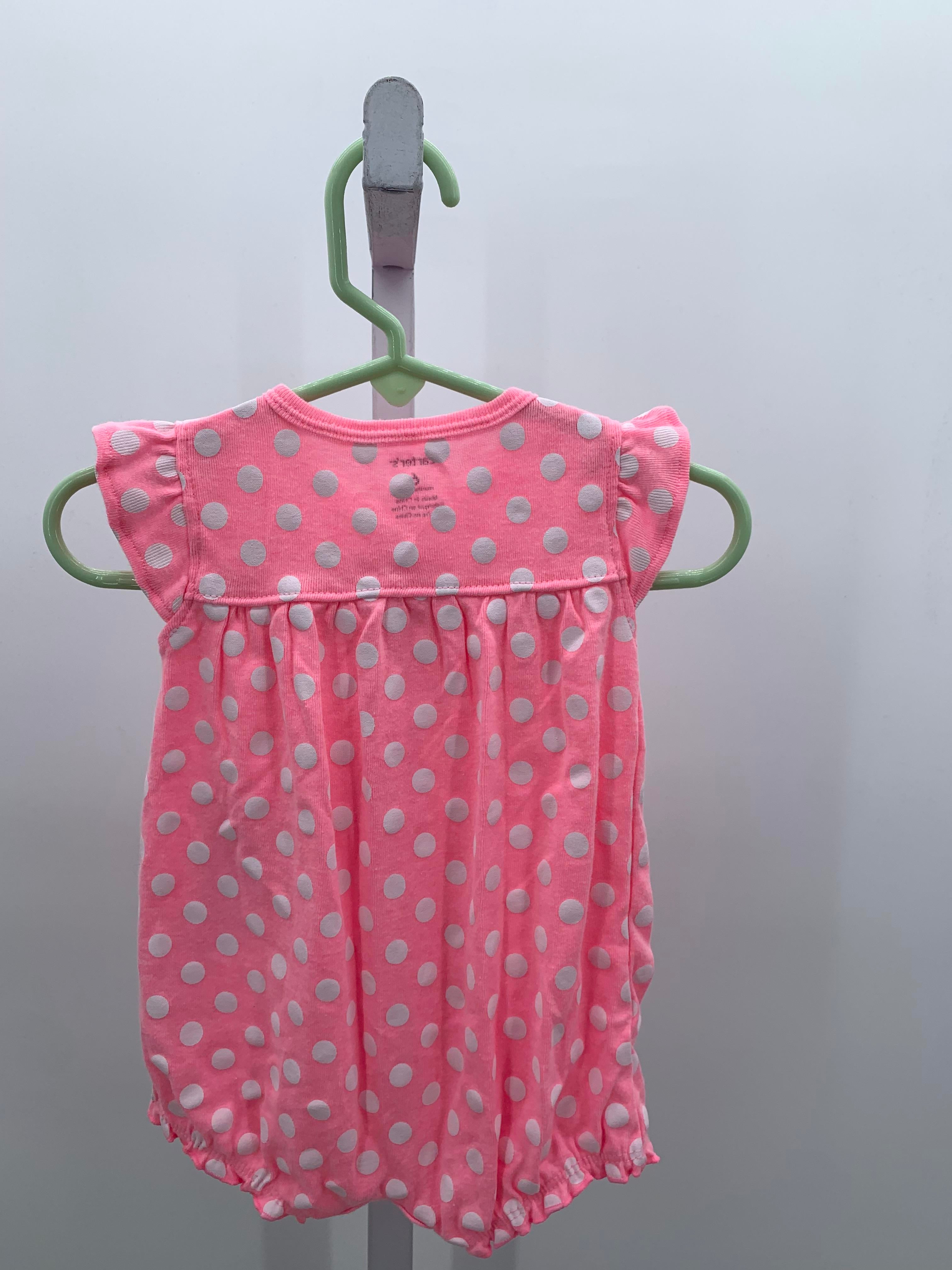 Carters Size 6 Months Girls Short Slv. Romper