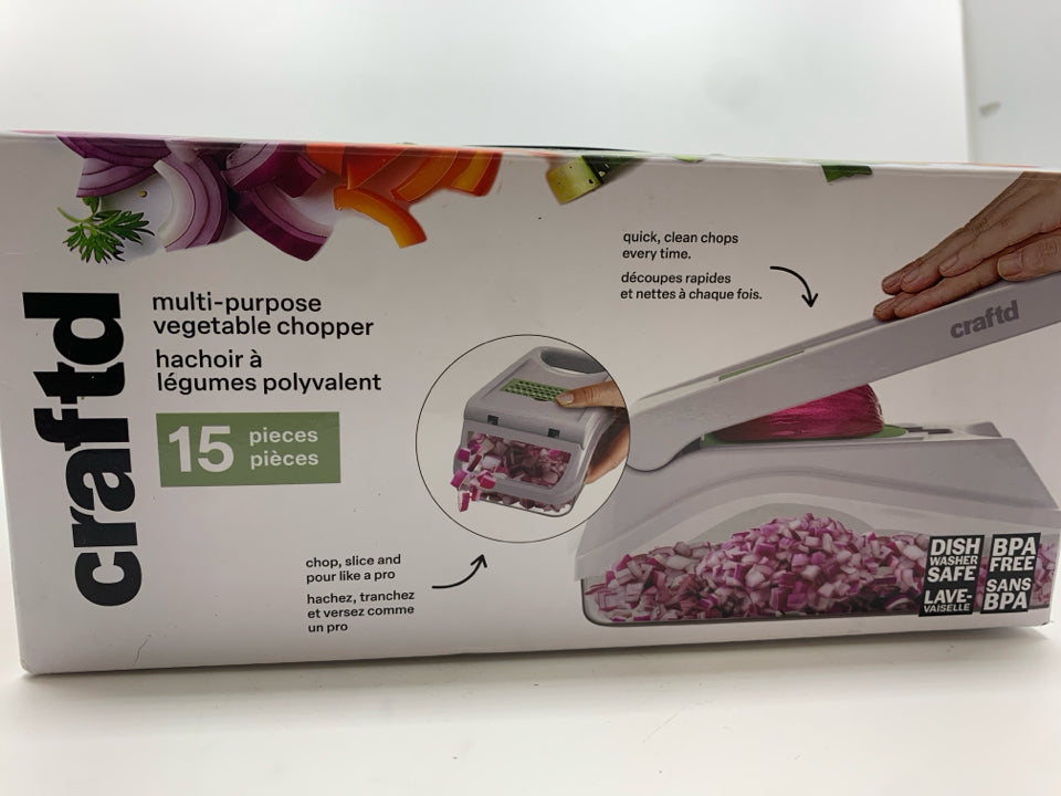 CRAFTD MULTI-PURPOSE VEGGIE CHOPPER IN BOX.