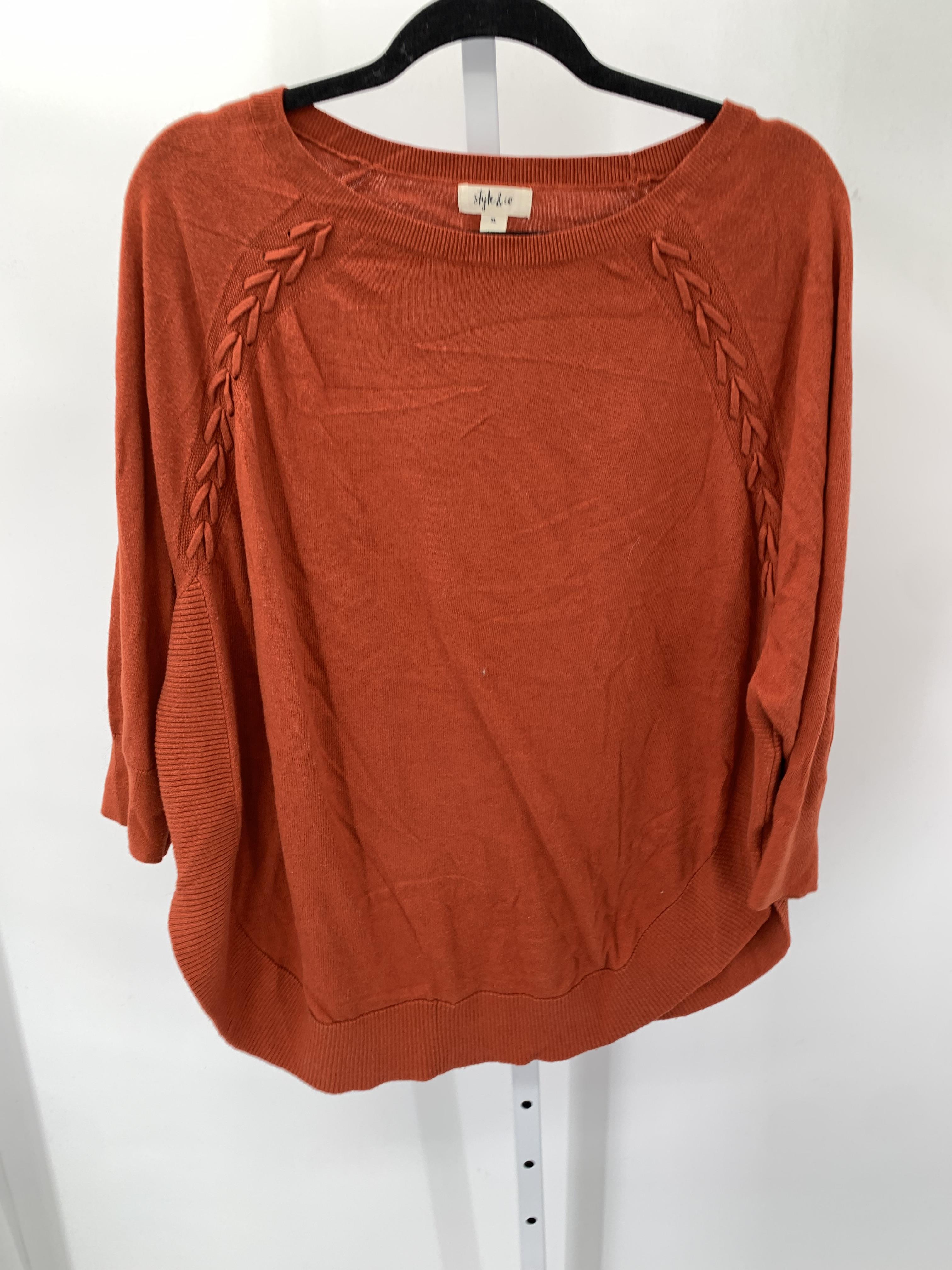 Style & Co. Size Extra Large Misses 3/4 Sleeve Sweater