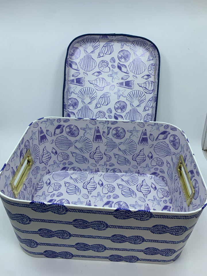 NAUTICAL KNOT DECORATIVE STORAGE BOX.