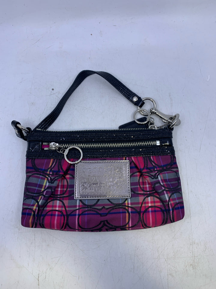 Coach Poppy Tartan Plaid Purse