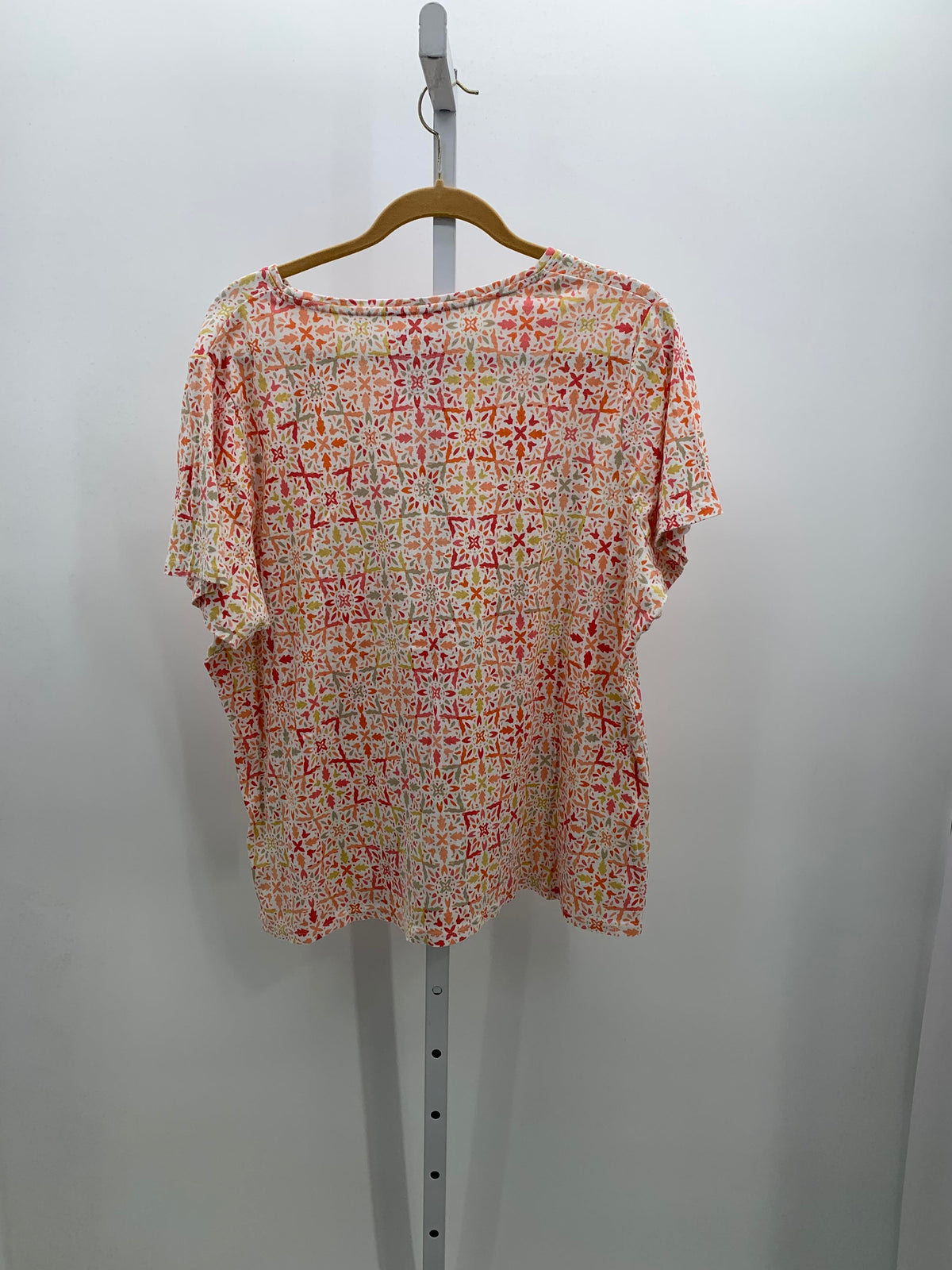 Croft & Barrow Size 1X Womens Short Sleeve Shirt