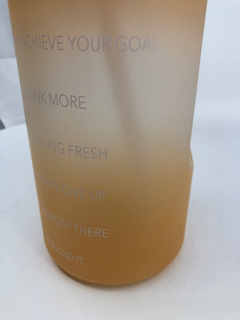 NEW ORANGE GOAL WATER BOTTLE.