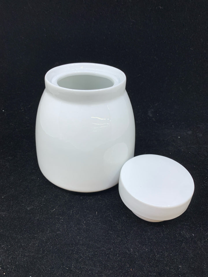 WHITE CANISTER.