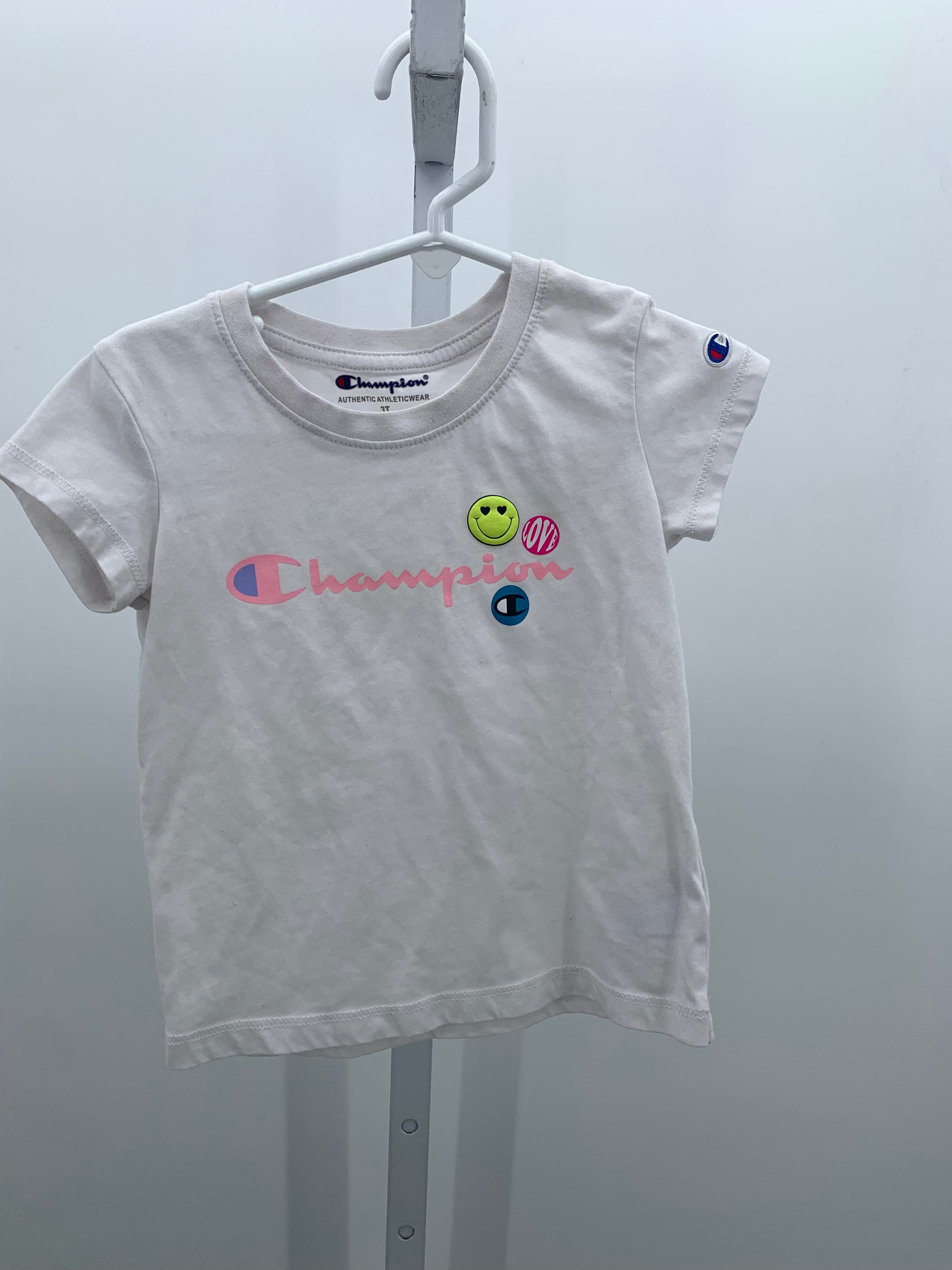 Champion Size 3T Girls Short Sleeve Shirt