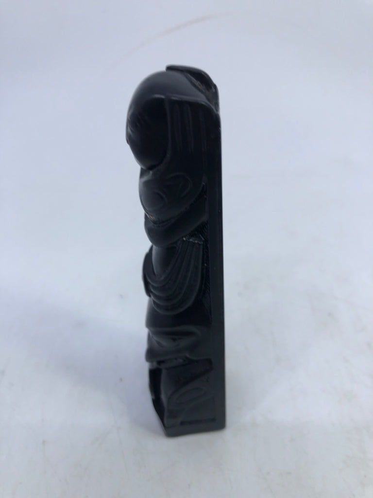 FISH, ANIMAL, SPIDER, HUMAN TOTEM POLE HAND-CARVED.