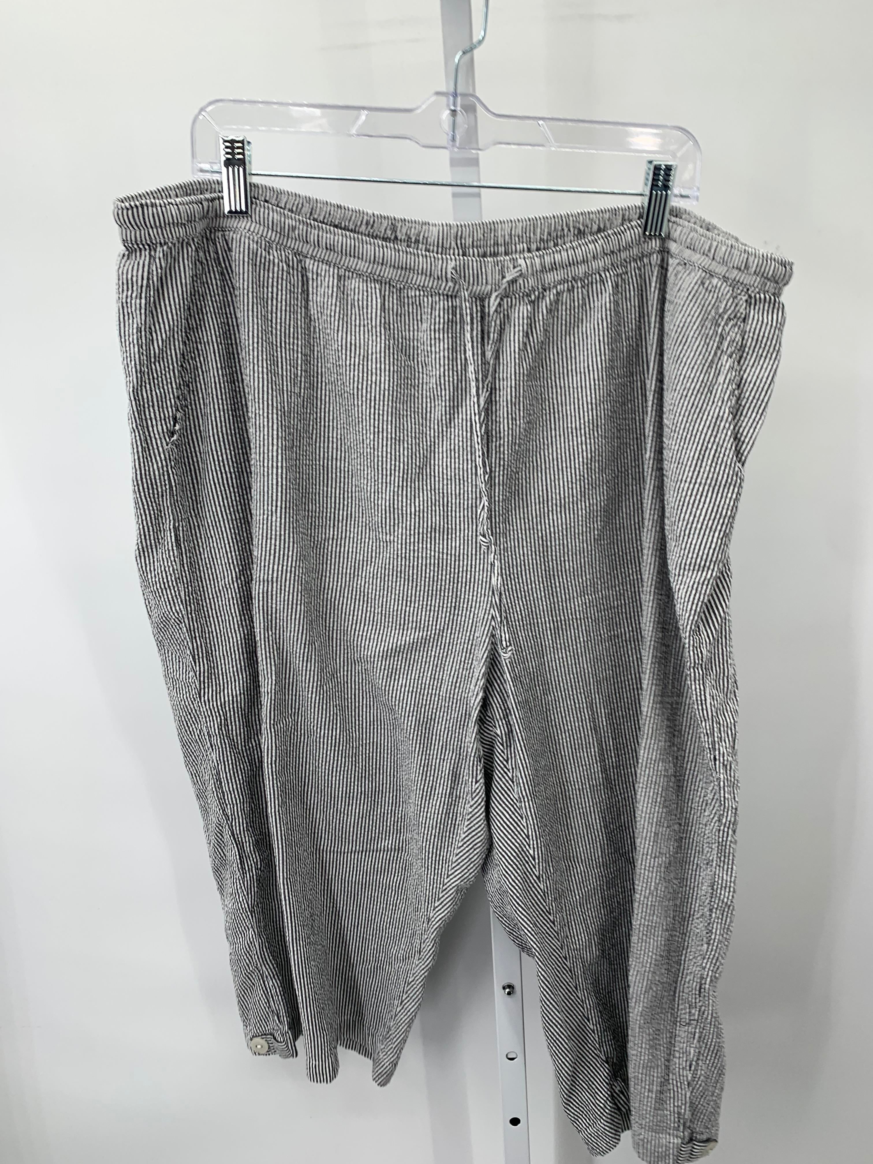Karen Scott Size 2X Womens Cropped Pants