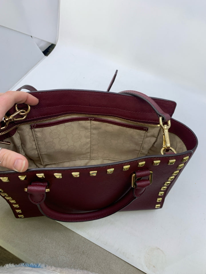 Michael Kors Medium Selma Studded Satchel *Minor Interior Pen Marks