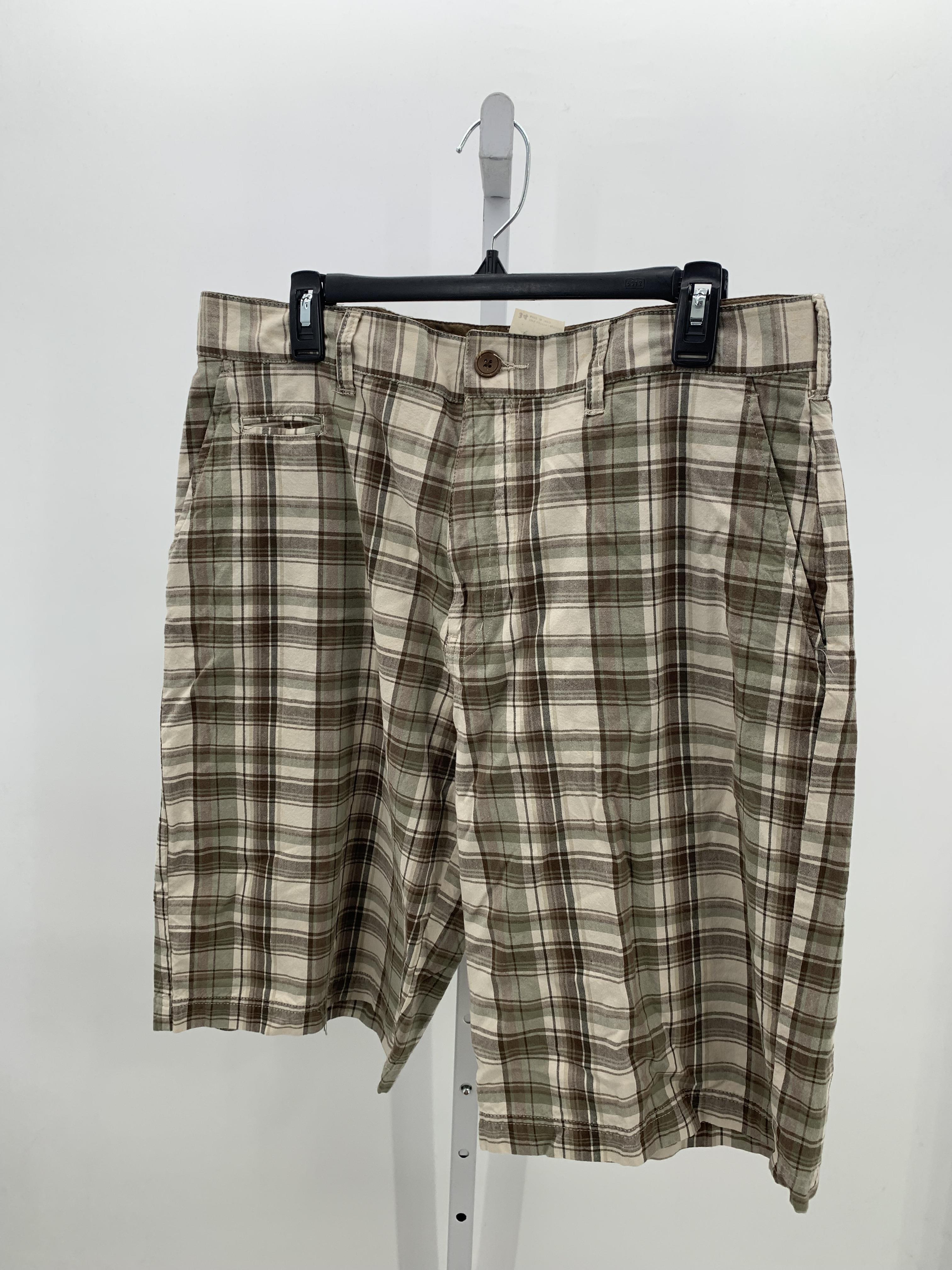 BROWN GREEN PLAID