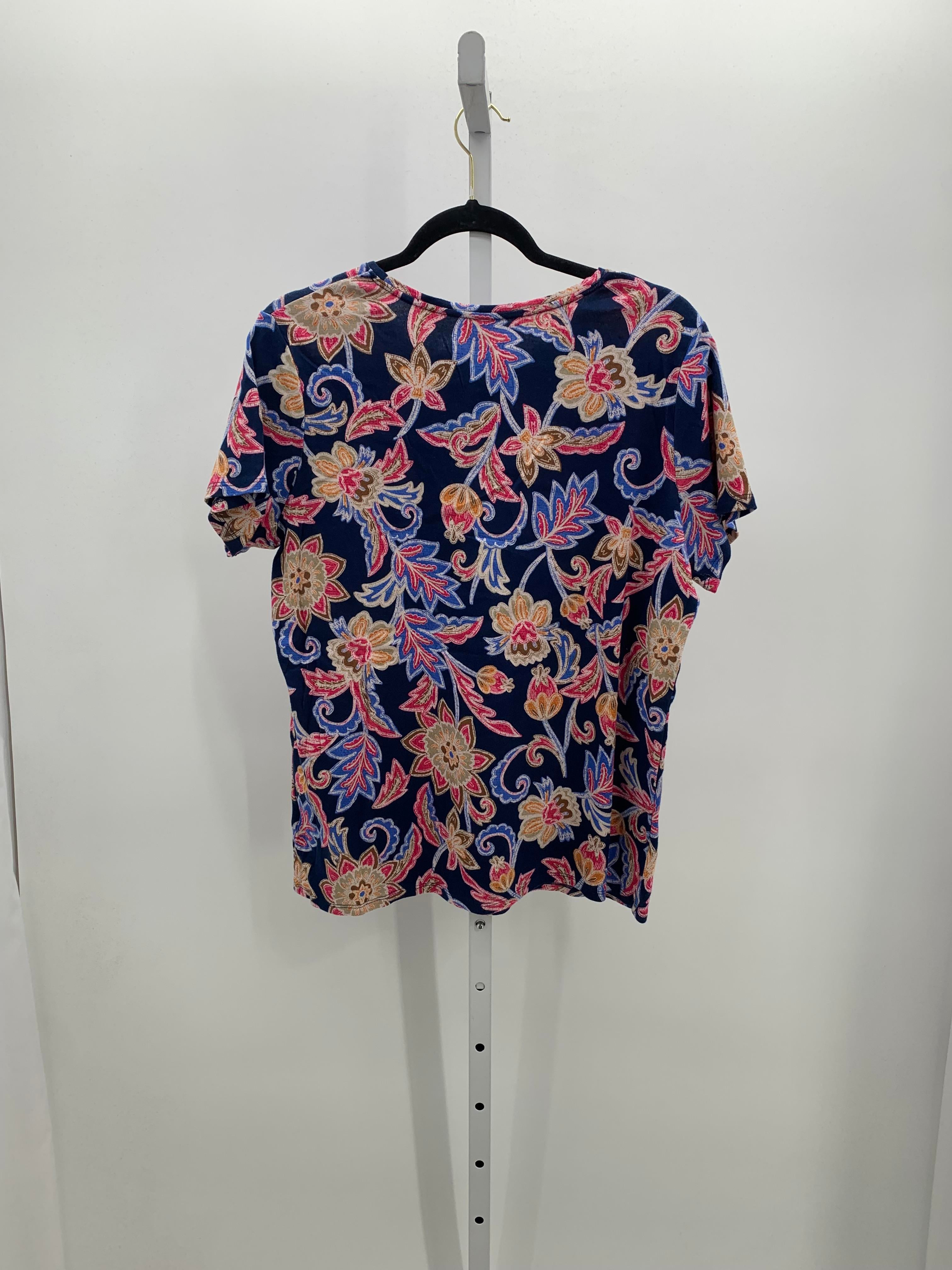 Croft & Barrow Size XXL Misses Short Sleeve Shirt