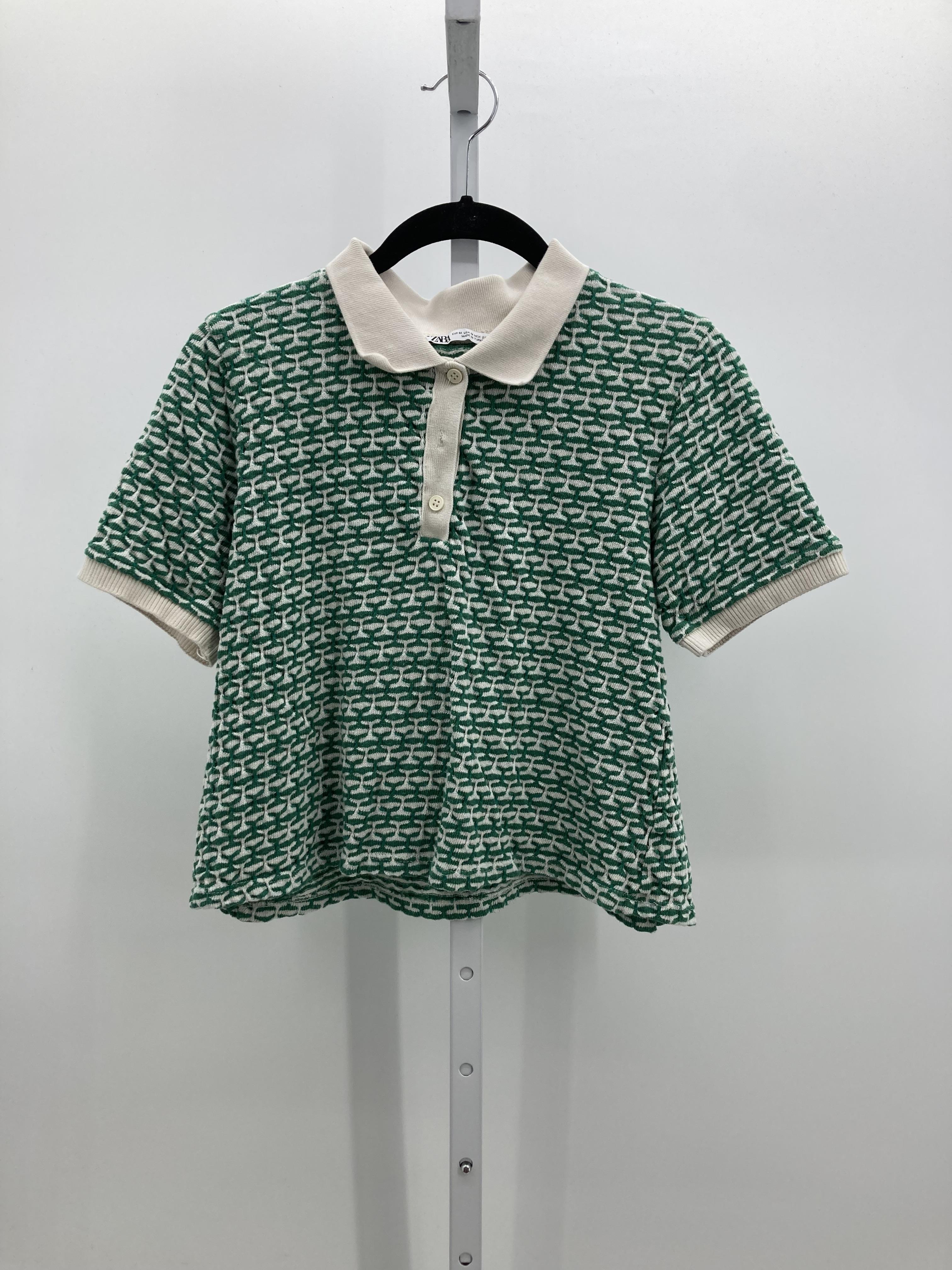 Zara Size Medium Juniors Short Sleeve Sweater