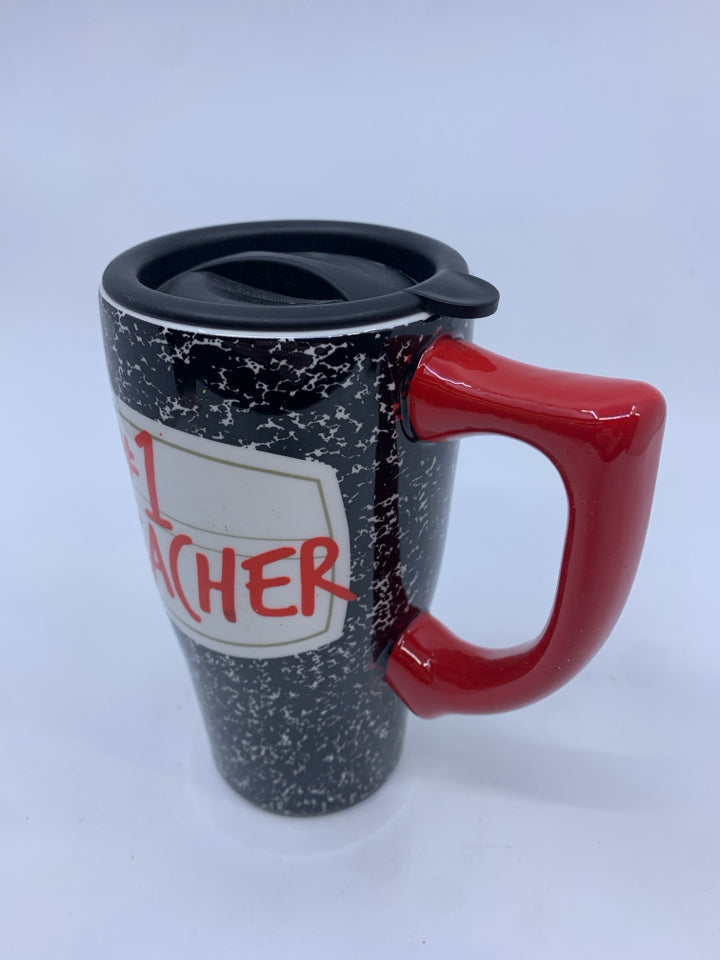 NEW #1 TEACHER TRAVEL MUG.