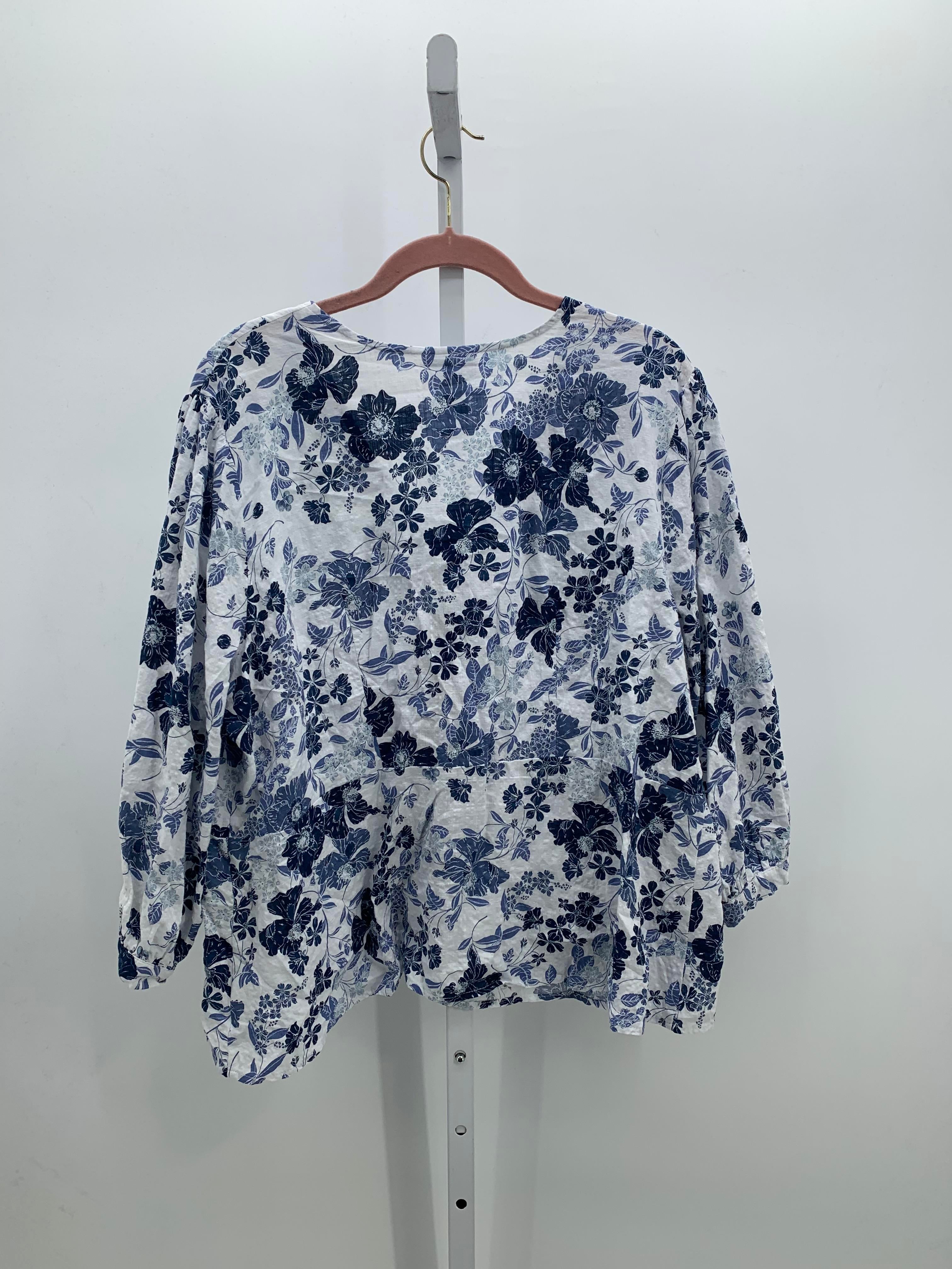 Liz Claiborne Size 1X Womens 3/4 Sleeve Shirt