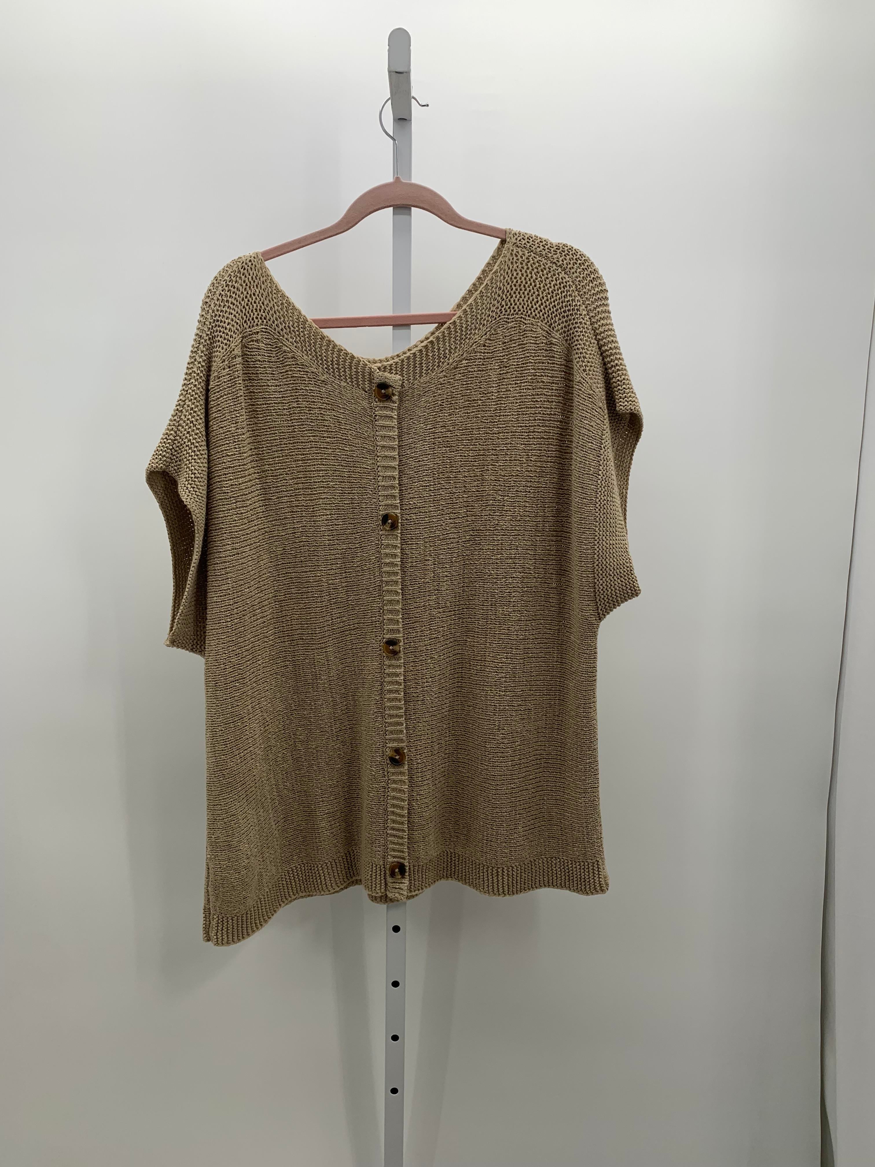 Cable & Gauge Size 3X Womens Sleeveless Sweater