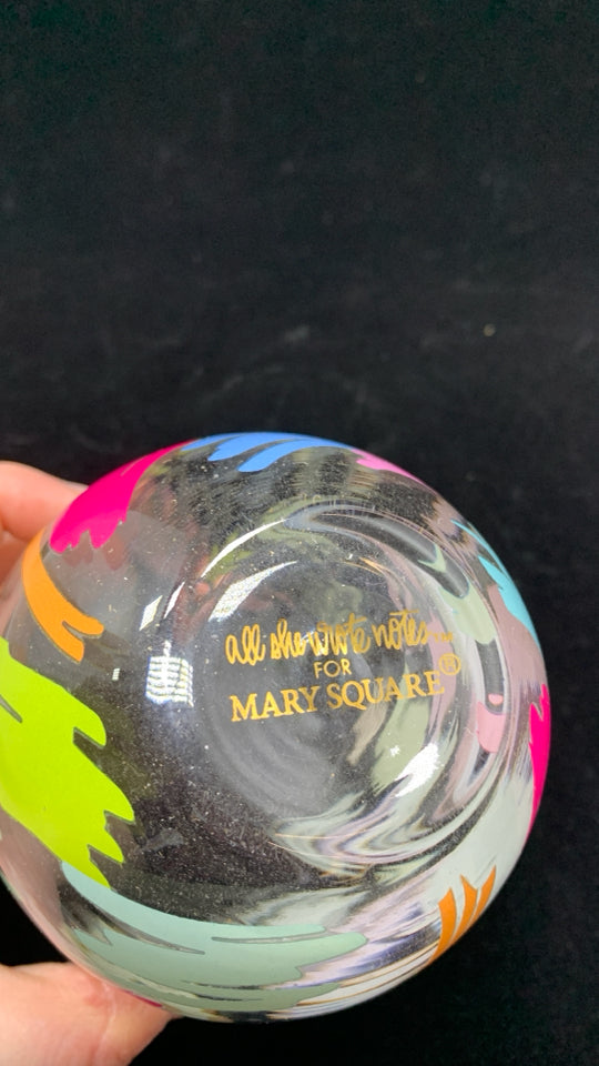 COLORFUL BIRTHDAY GIRL STEM-LESS WINE GLASS.