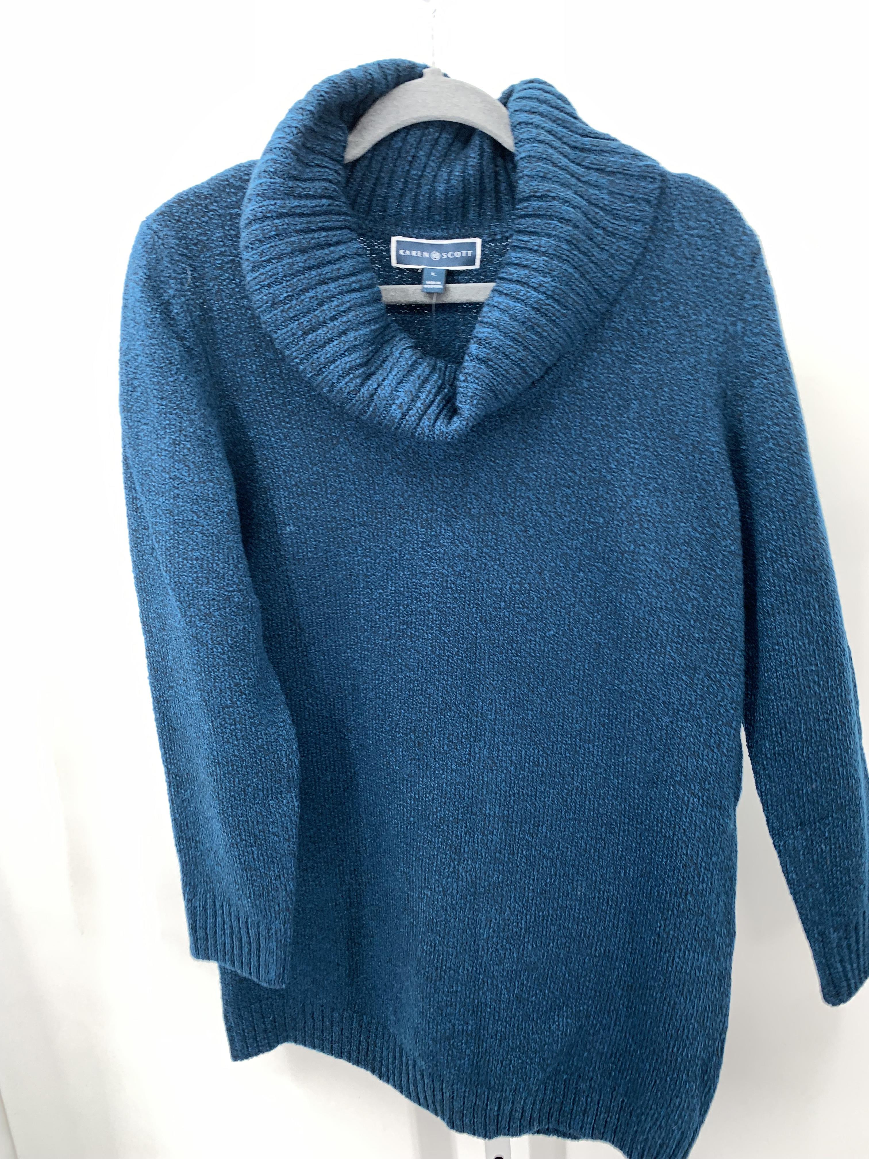 Karen Scott Size Large Misses Long Slv Sweater