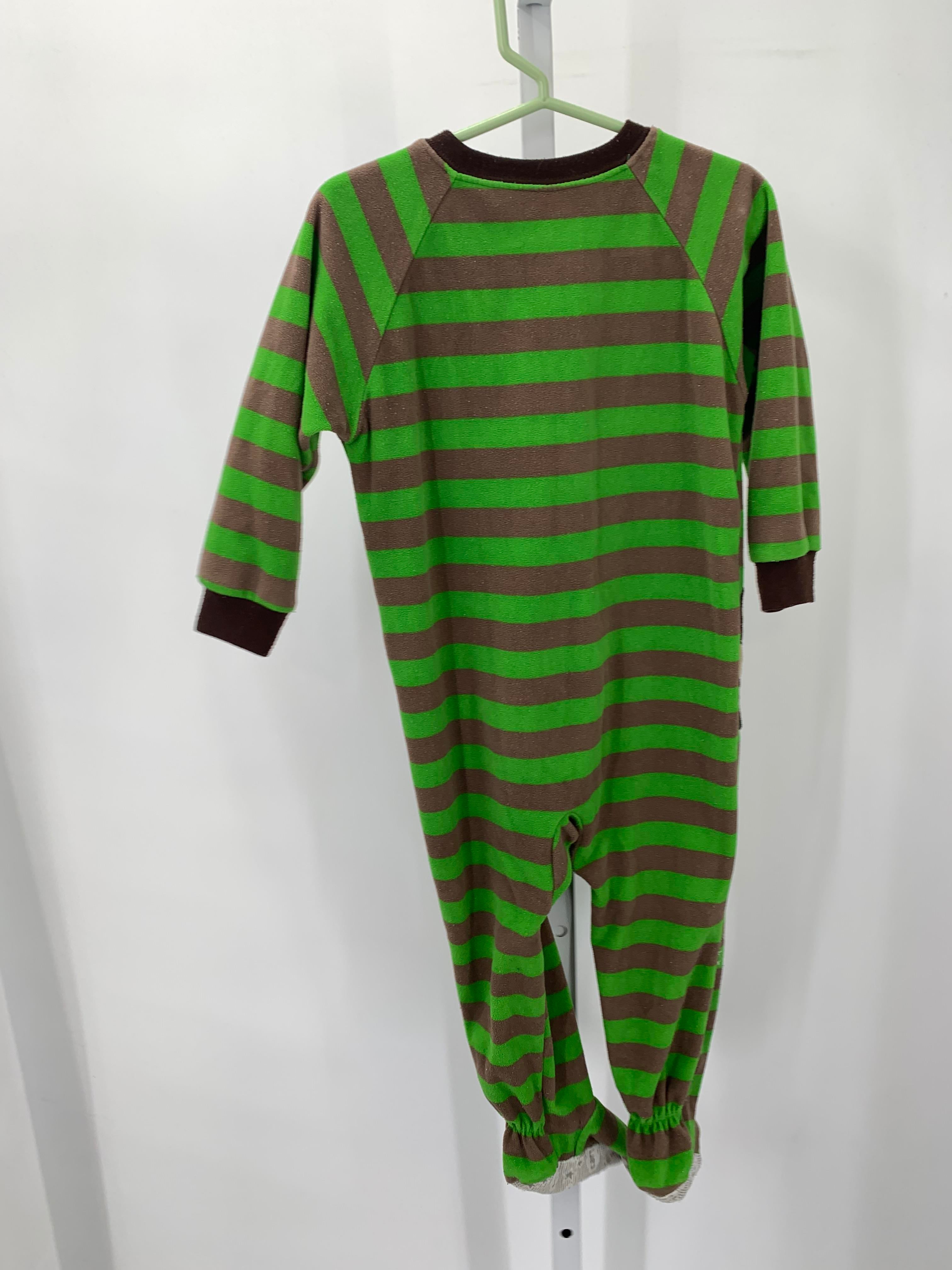 GREEN STRIPES FLEECE MONKEY