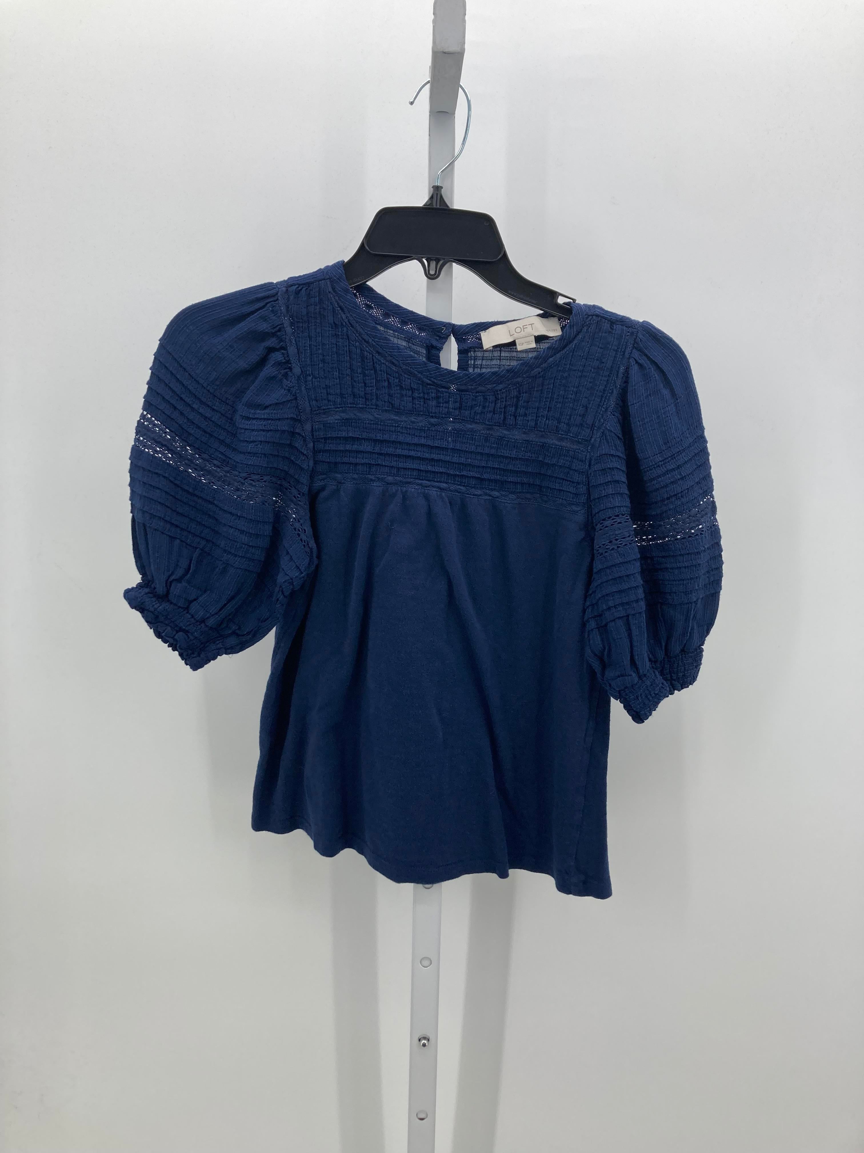 Loft Size X Small Petite Petite Short Sleeve Shirt