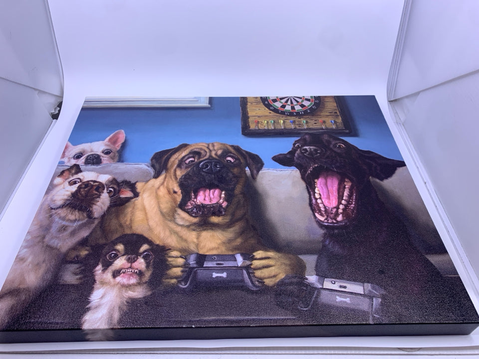 GAMING DOGS CANVAS.
