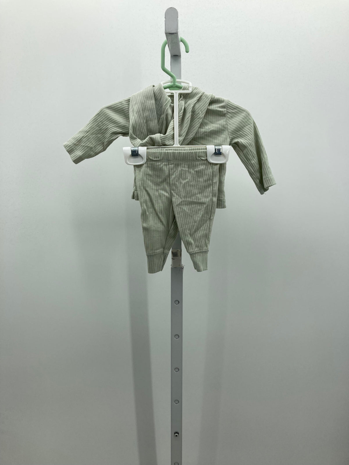 HOODED RIBBED JACKET AND PANTS
