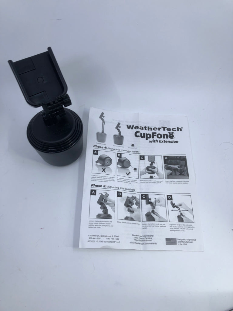 WEATHERTECH CUPFONE IN BOX.