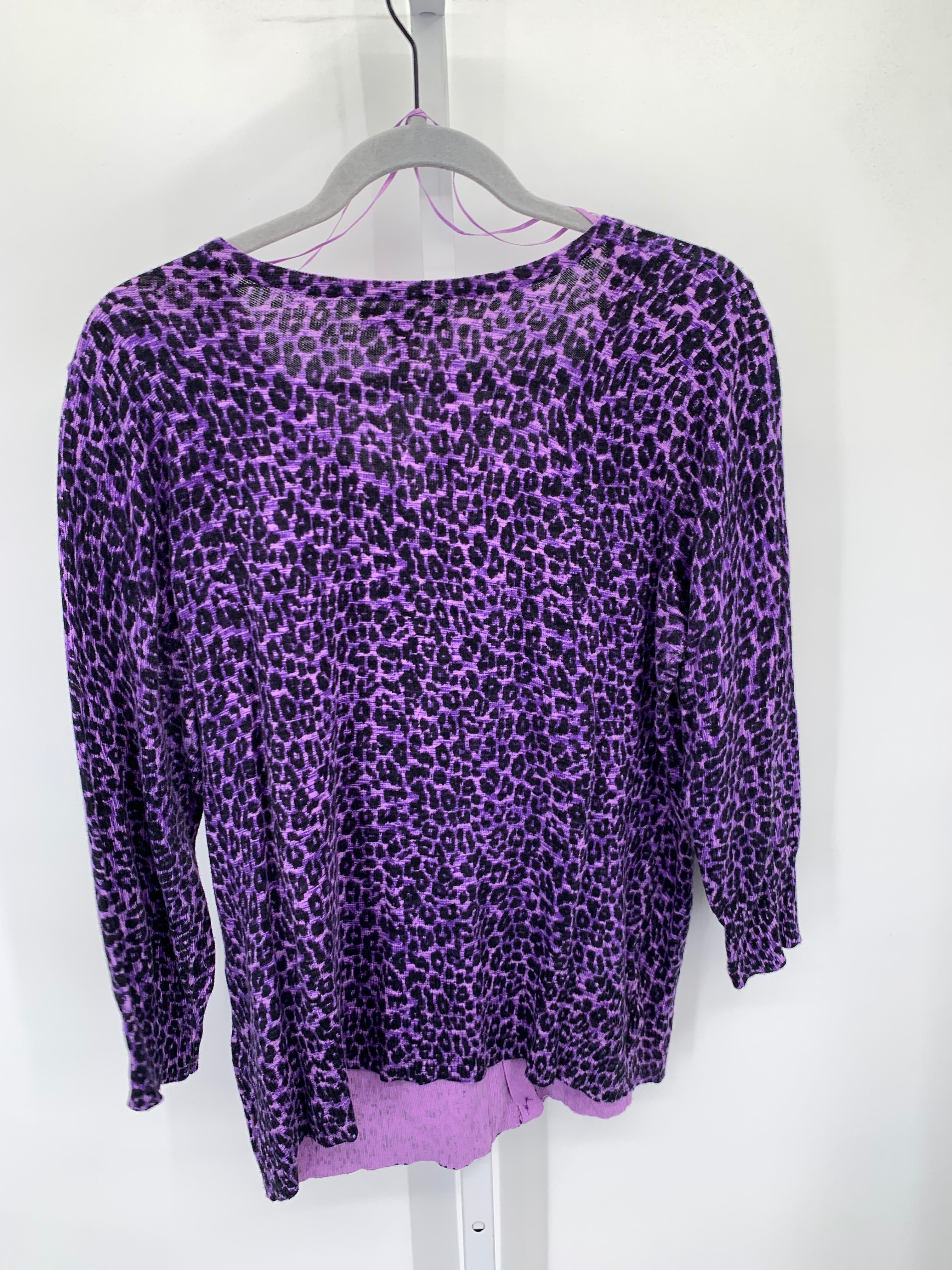 Dana Buchman Size Large Misses 3/4 Sleeve Sweater