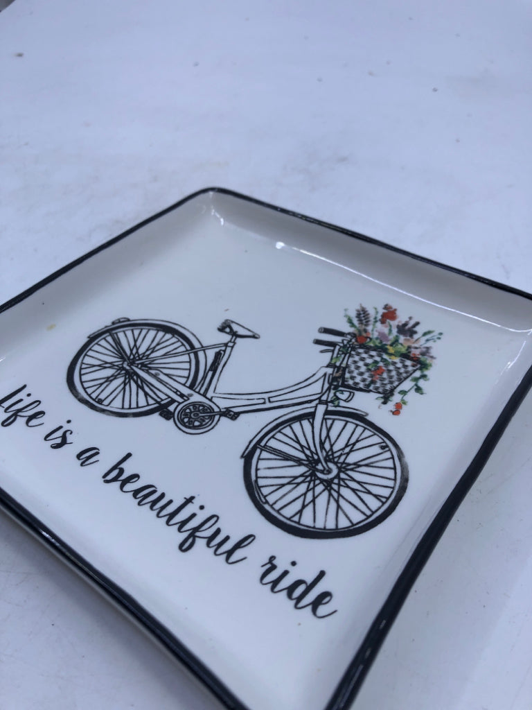 LIFE IS BEAUTIFUL JEWELRY DISH.