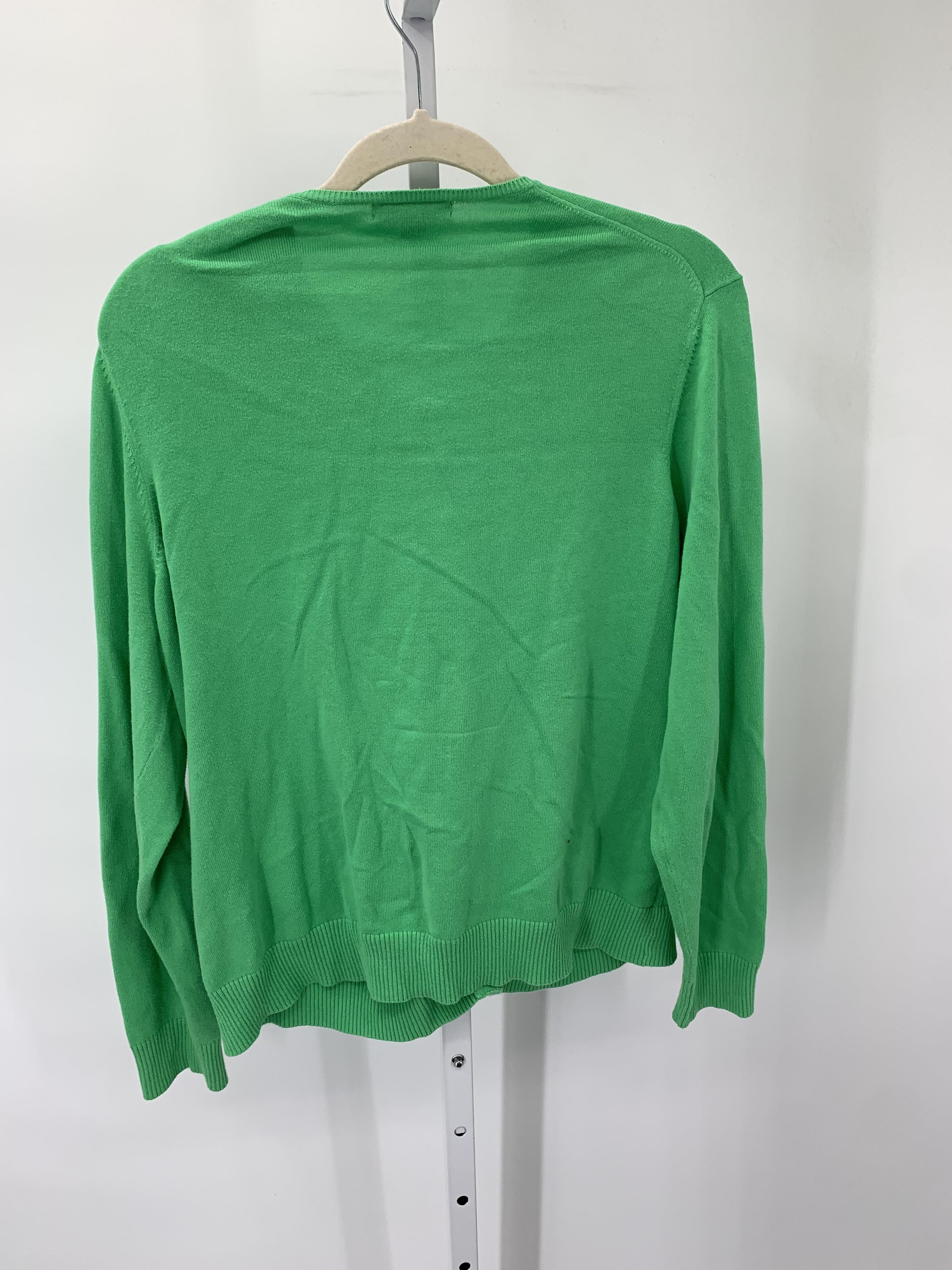 Lands End Size Large Misses Long Slv Sweater
