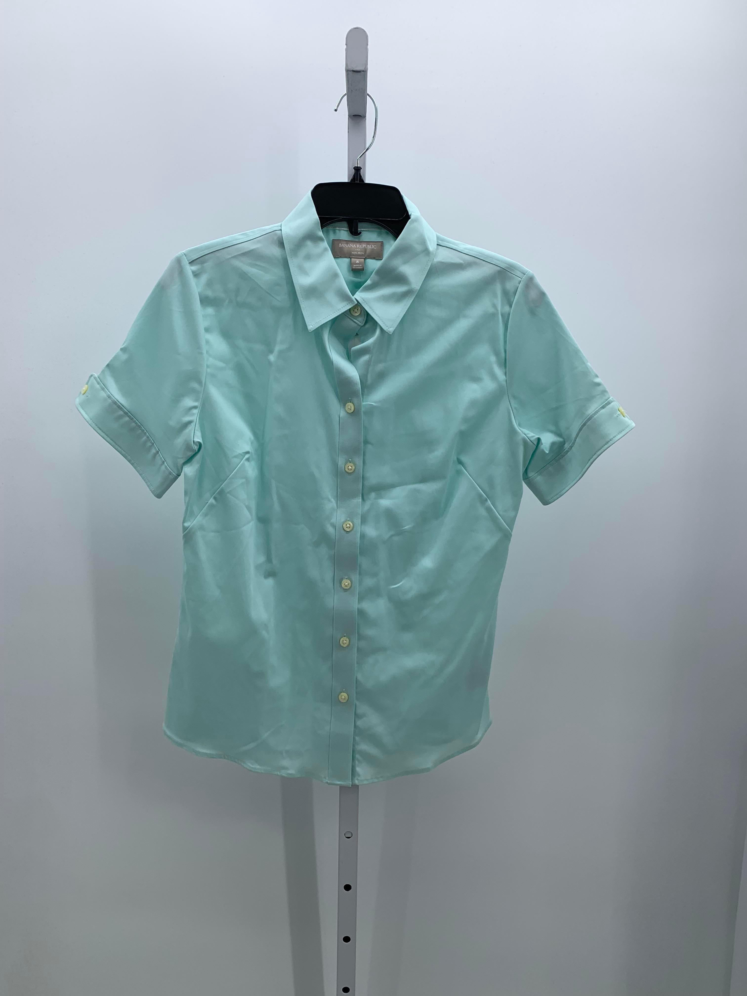 Banana Republic Size 8 Misses Short Sleeve Shirt