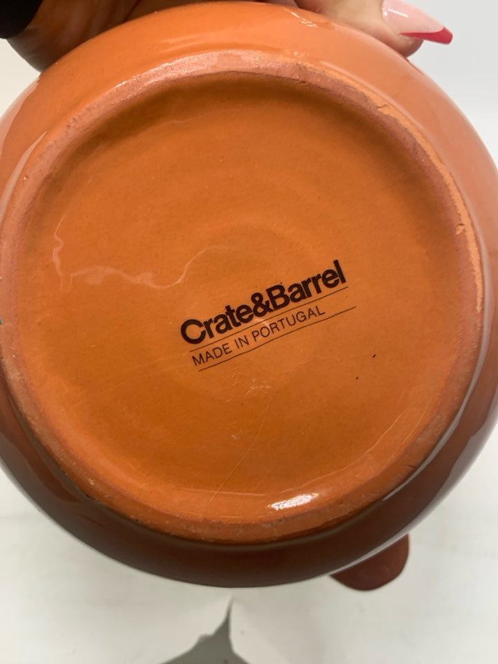 2 PC SANTA CRUZ SUNFLOWER BOWL W/ SPOON *CRAZING DAMAGE.
