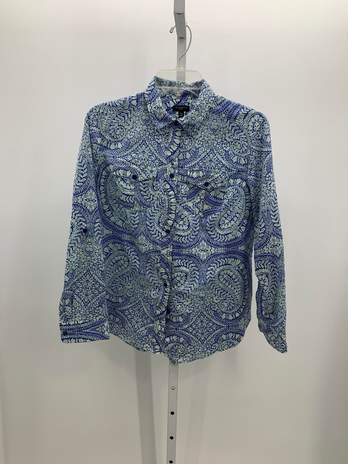 Talbots Size Medium Petite Petite Long Sleeve Shirt