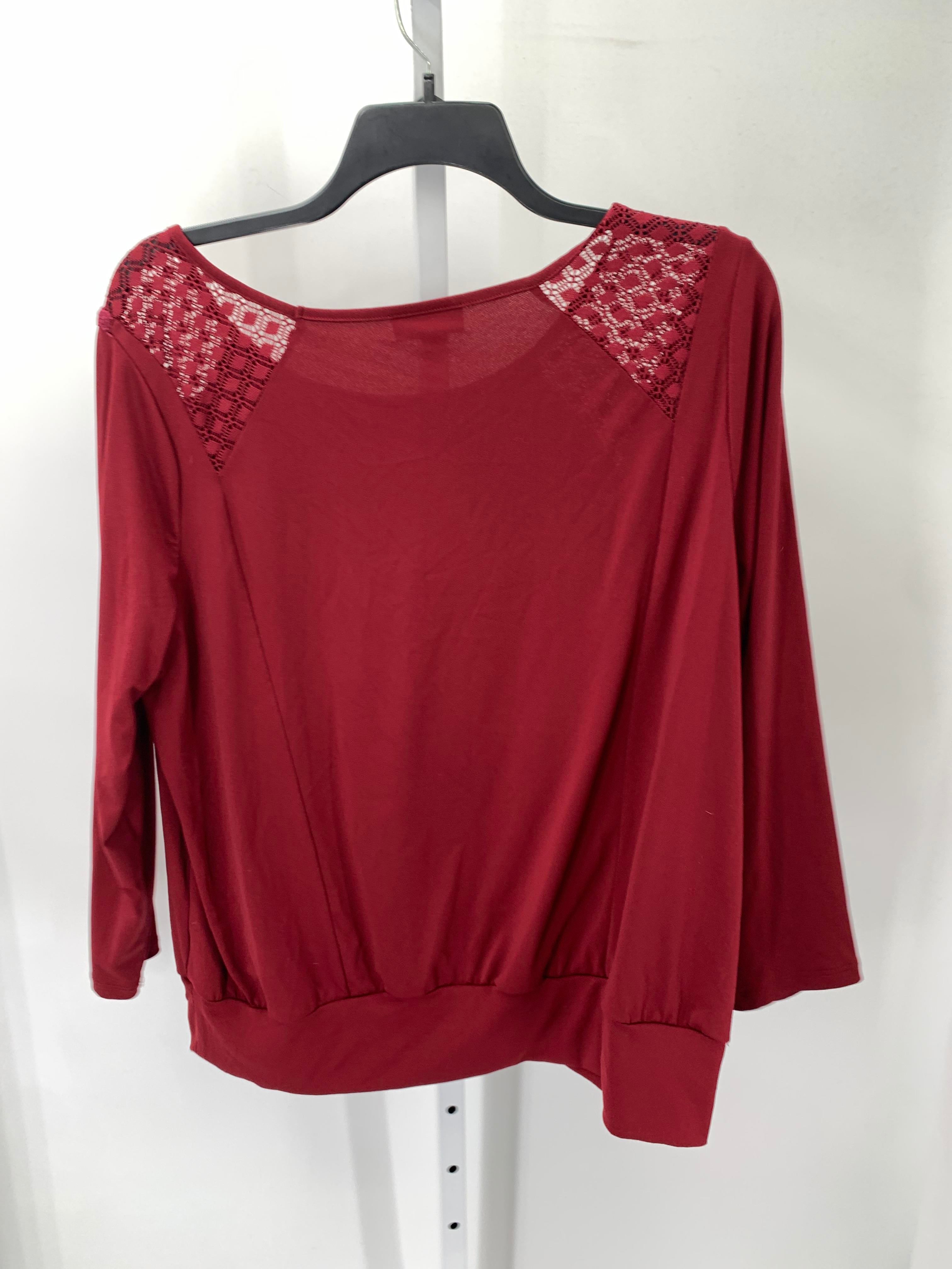 Size 1X Womens Long Sleeve Shirt