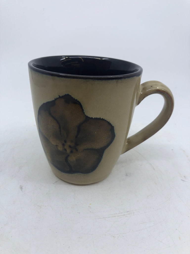 16 PC SCV 4 PAINTED POPPIES PATTERN.