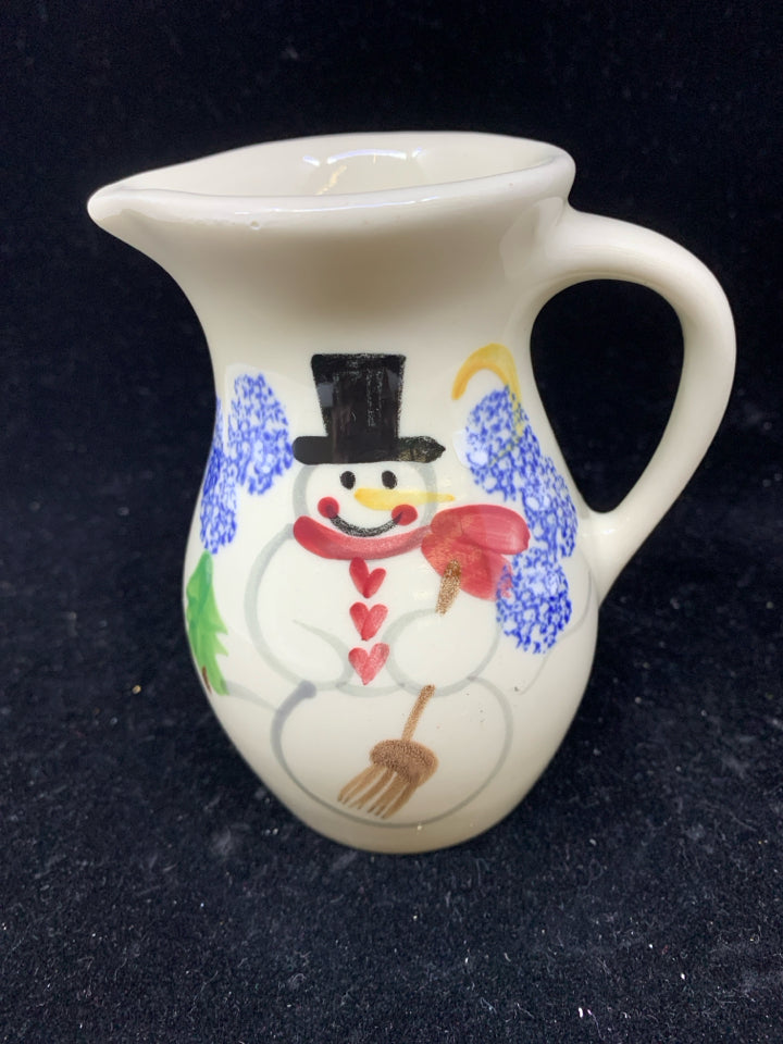 SNOWMAN PITCHER.