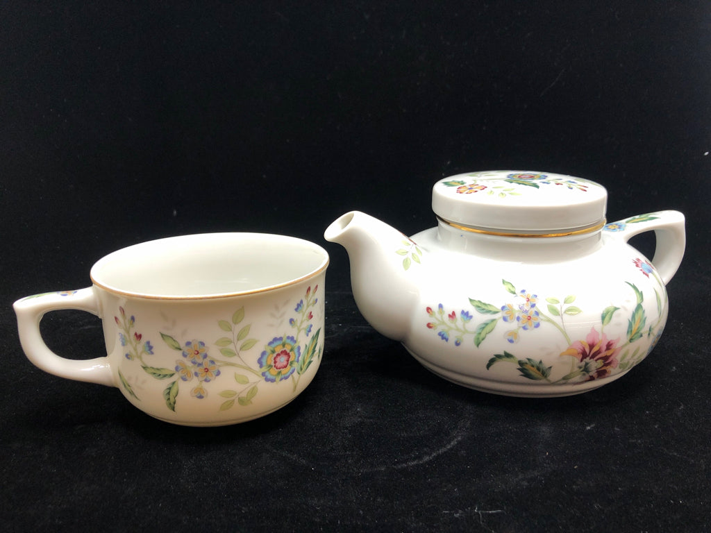 TEA FOR 1- POT & CUP.