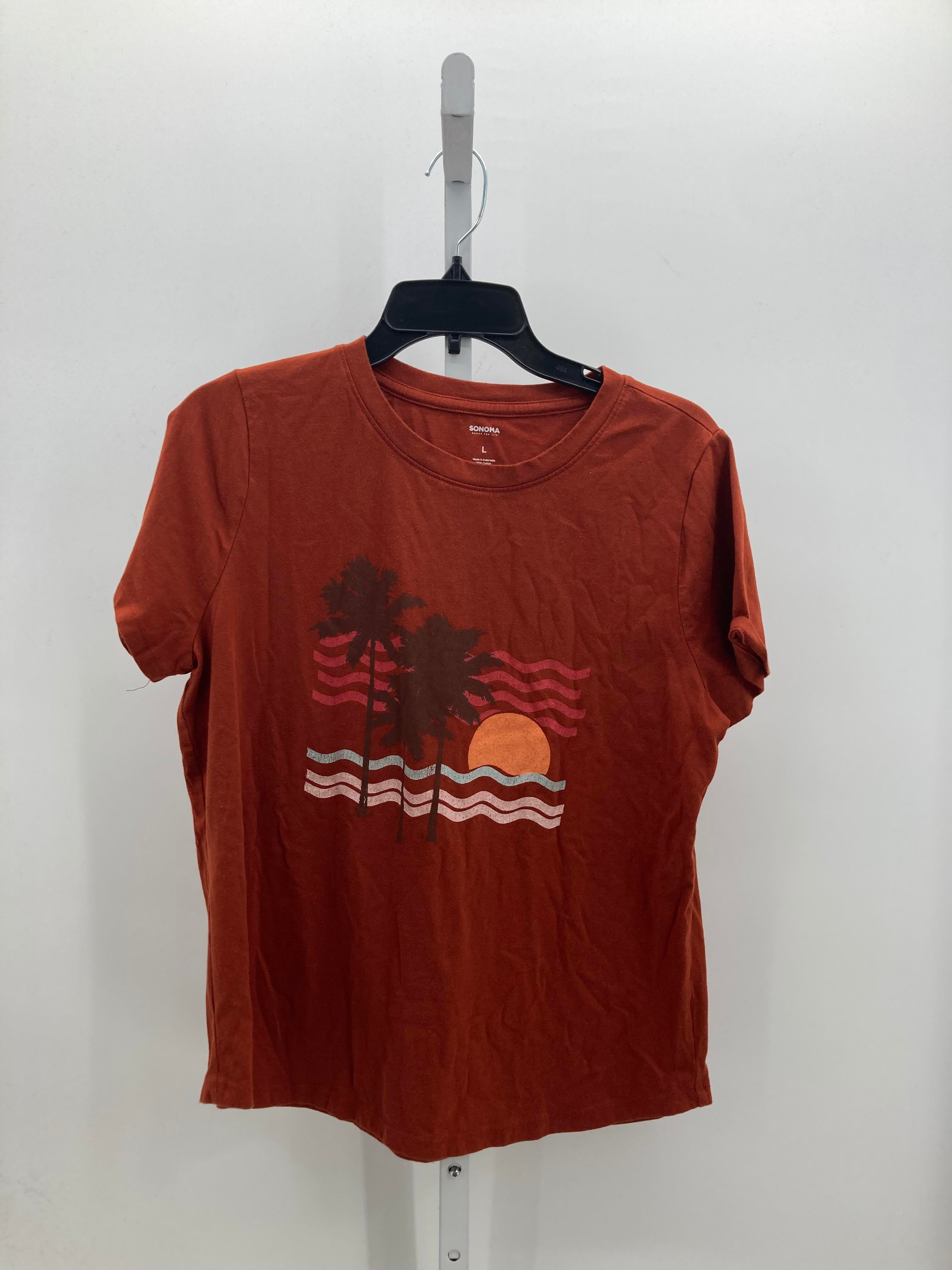 Sonoma Size Large Misses Short Sleeve Shirt