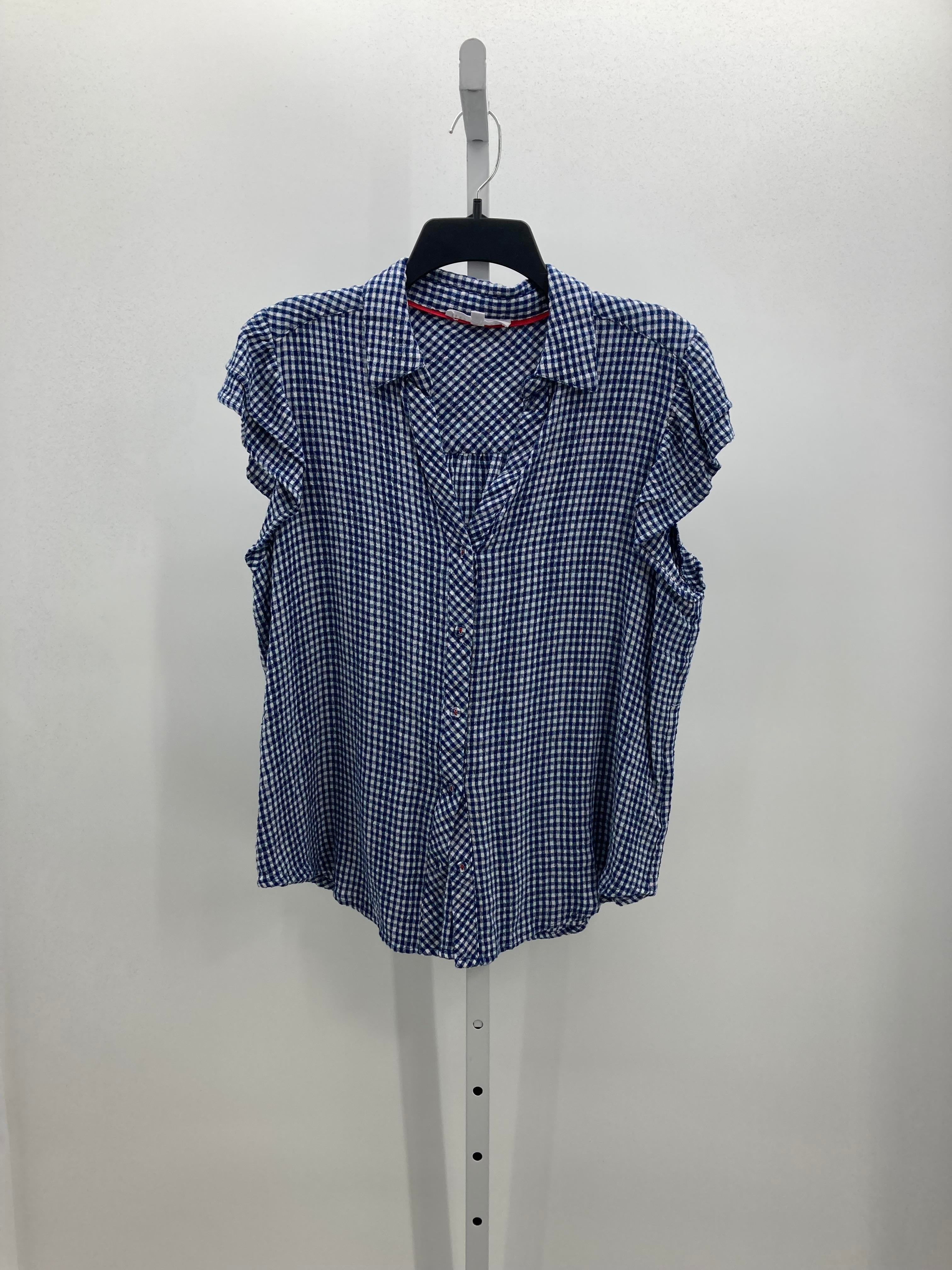 Jane + Delancey Size Large Misses Short Sleeve Shirt