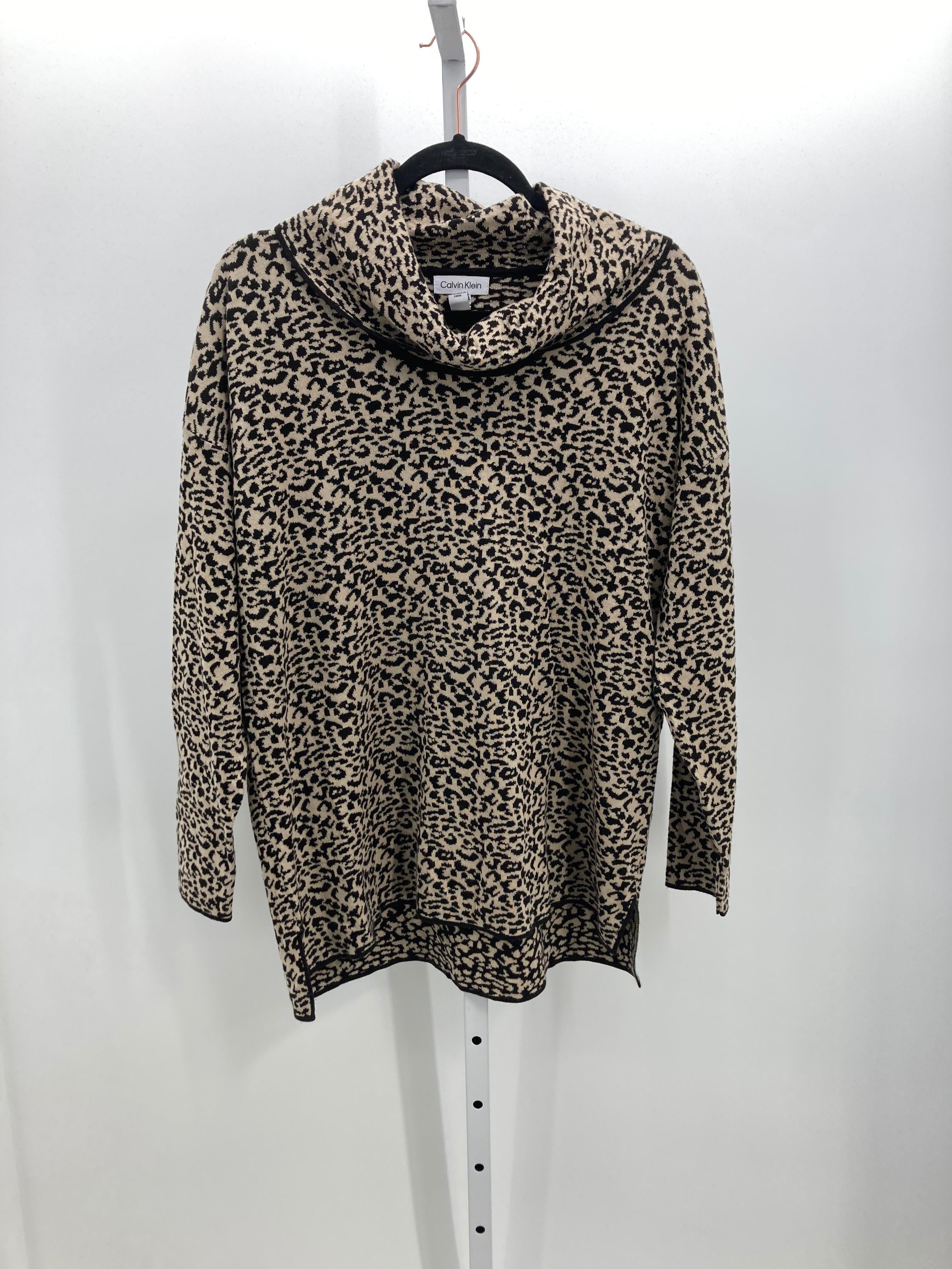 Calvin Klein Size Large Misses Long Slv Sweater