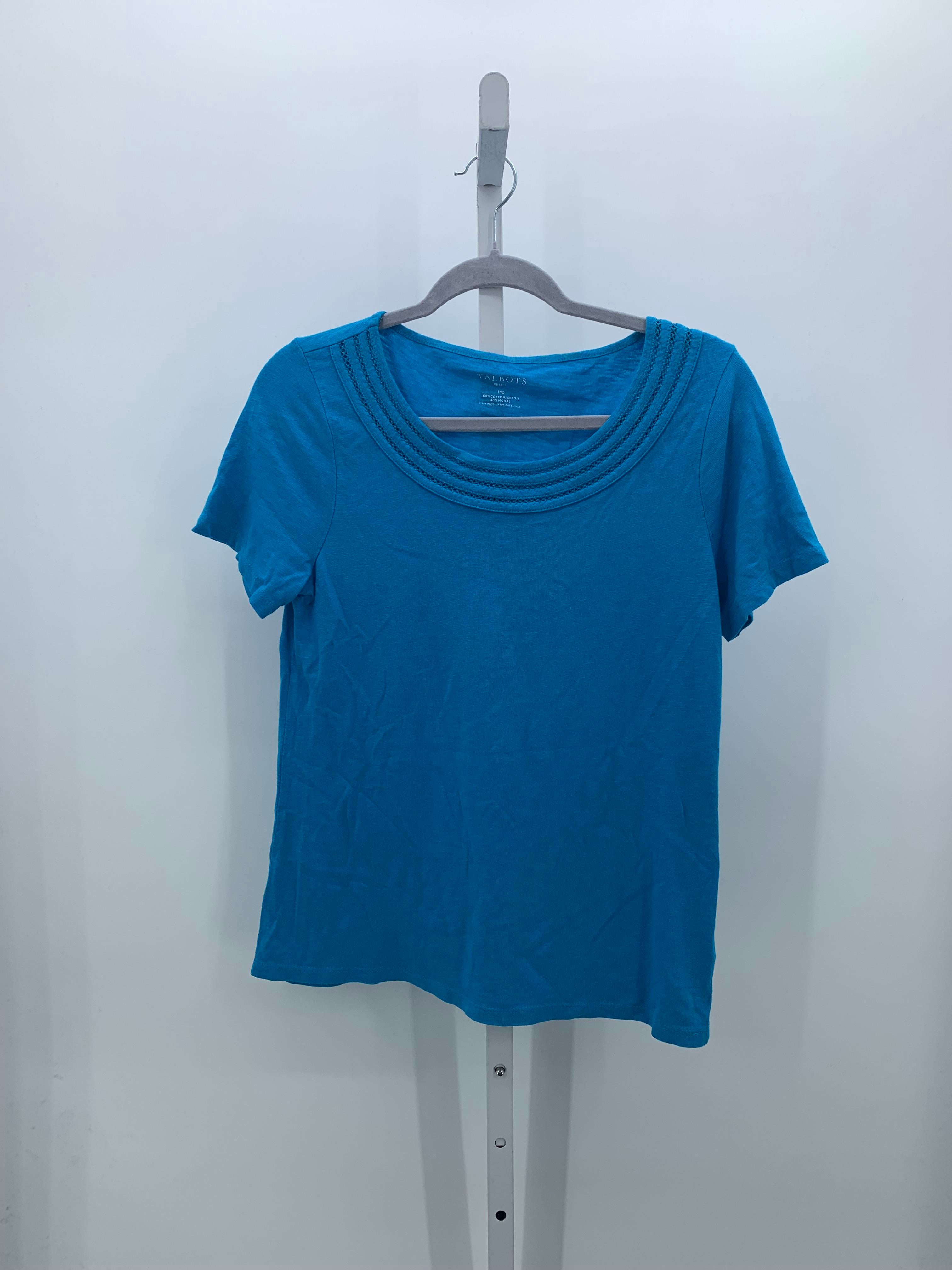 Talbots Size Medium Petite Petite Short Sleeve Shirt