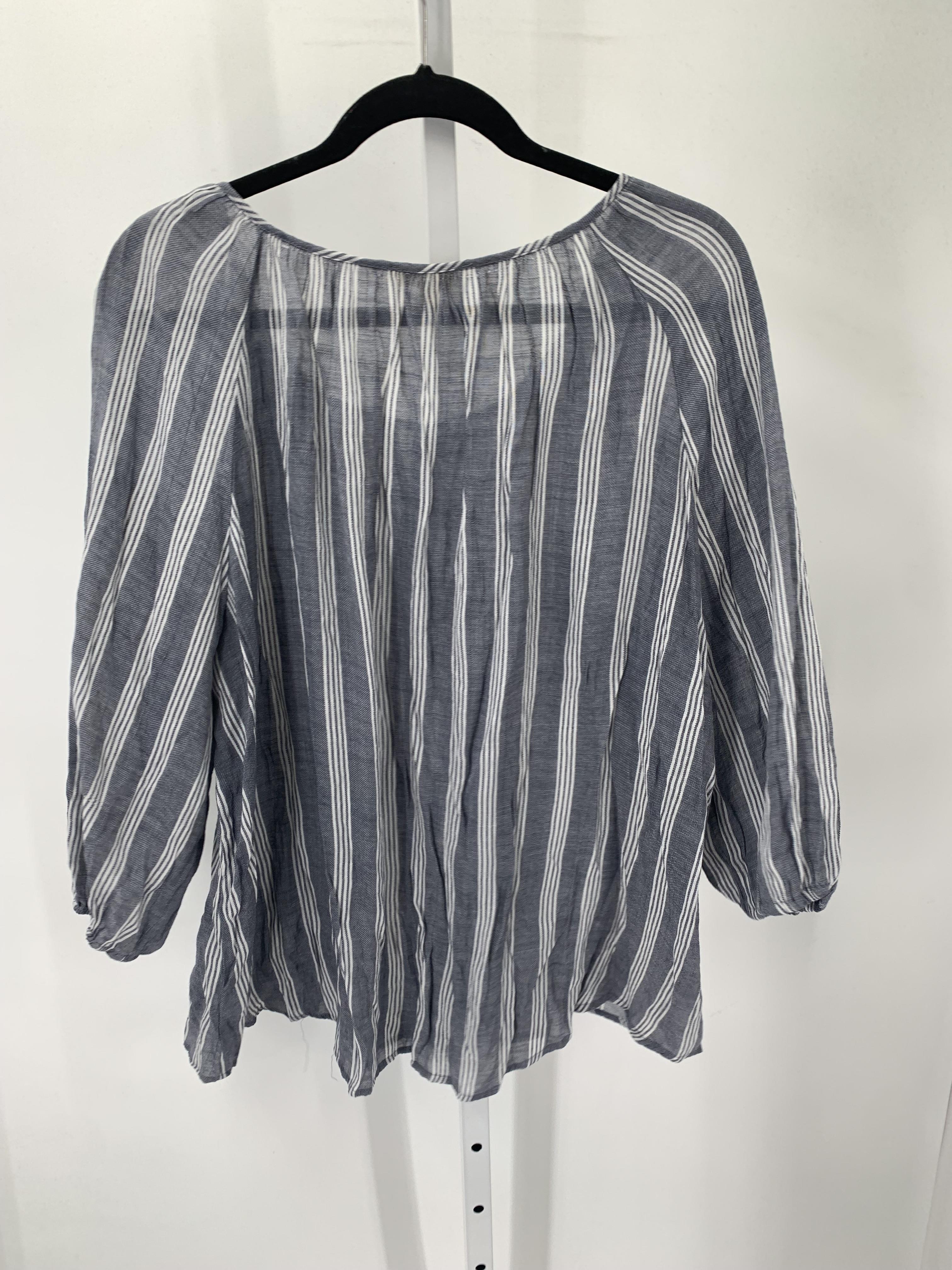 Size 2X Womens 3/4 Sleeve Shirt