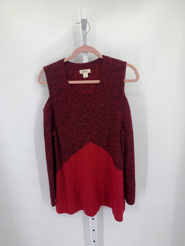 Style & Co. Size Large Misses Long Slv Sweater