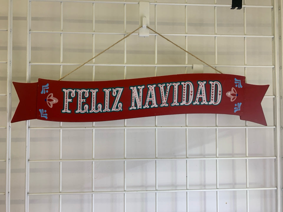 RED FELIX NAVIDAD SIGN.