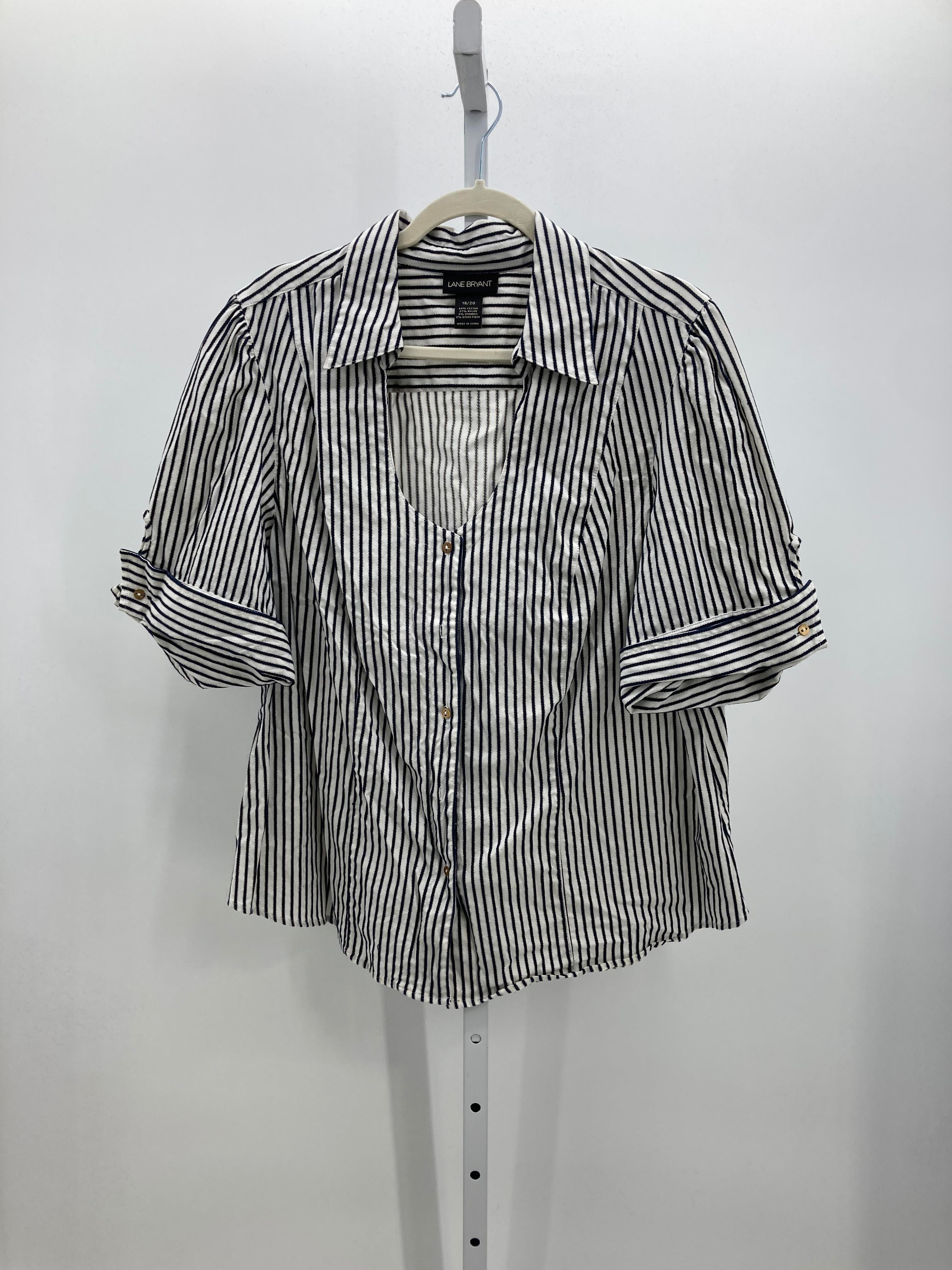 Lane Bryant Size 18/20 W Womens Short Sleeve Shirt