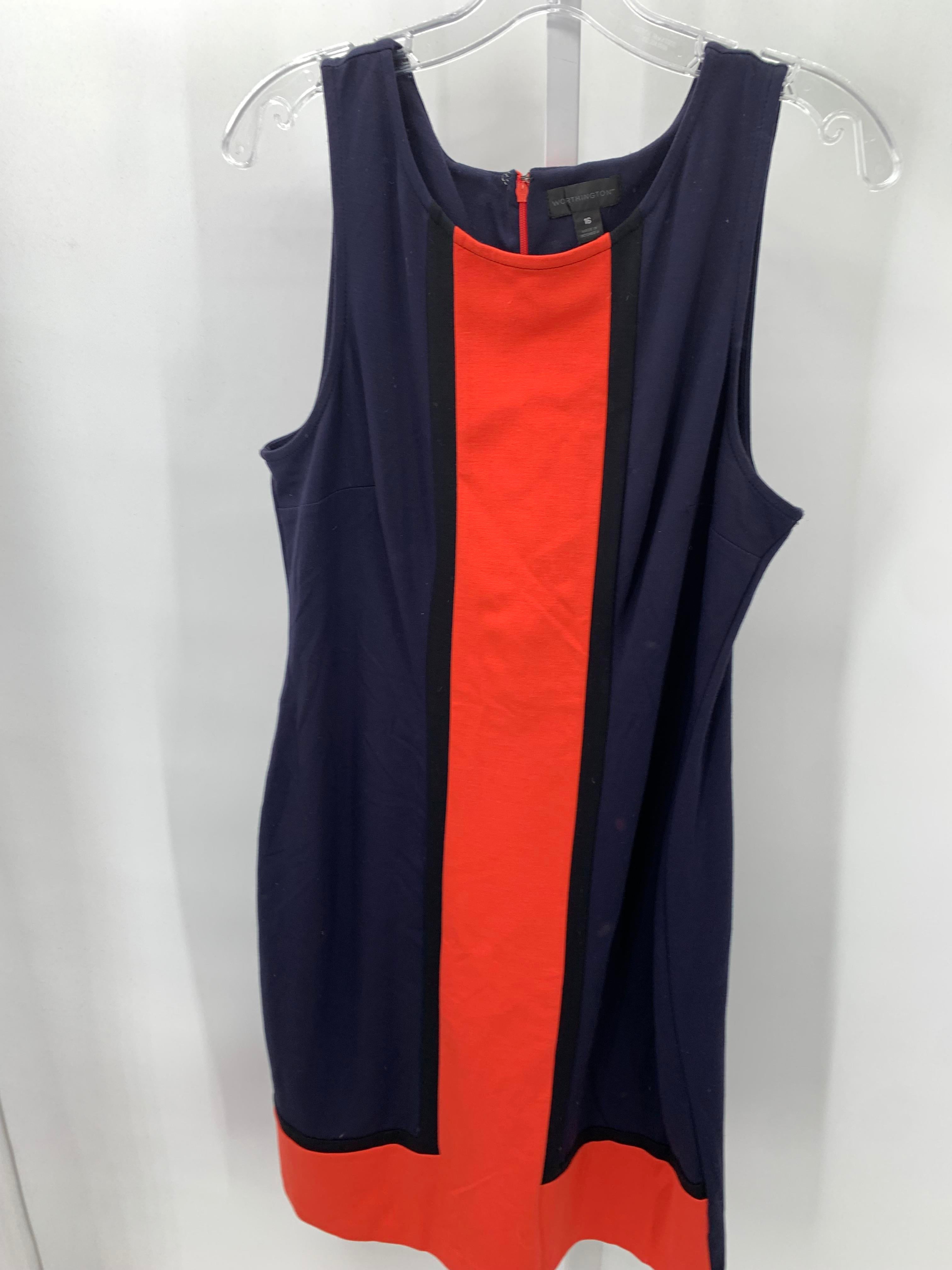 Worthington Size 16 Misses Sleeveless Dress