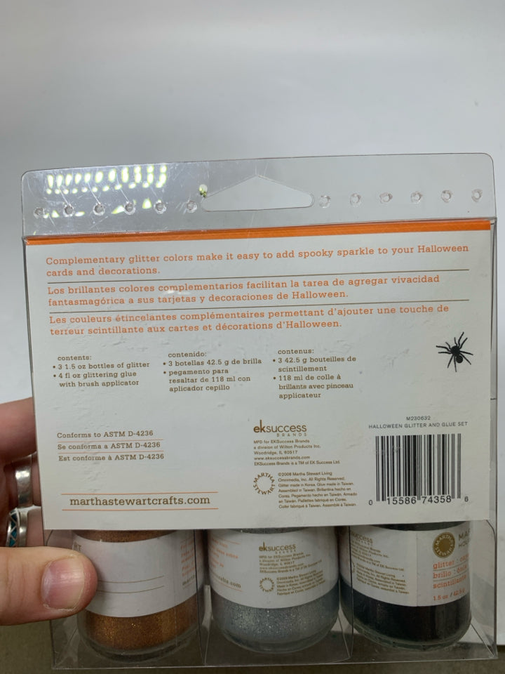 MARTHA STEWART GLITTER & GLUE SET.
