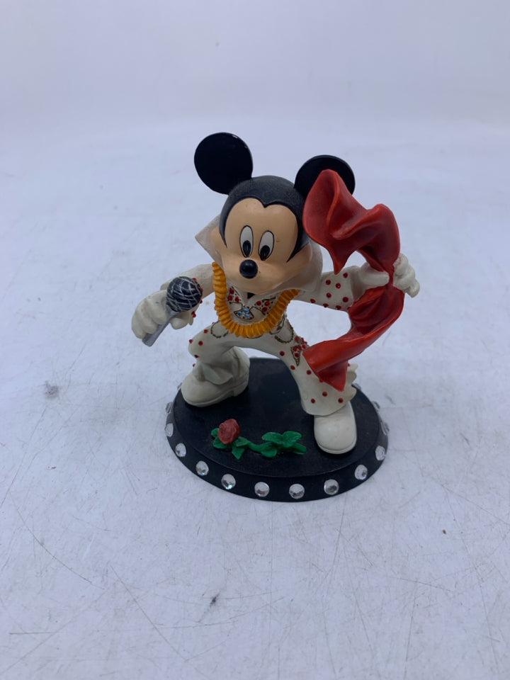MICKEY MOUSE JUMPSUIT SALUTE ELVIS FIGURINE.
